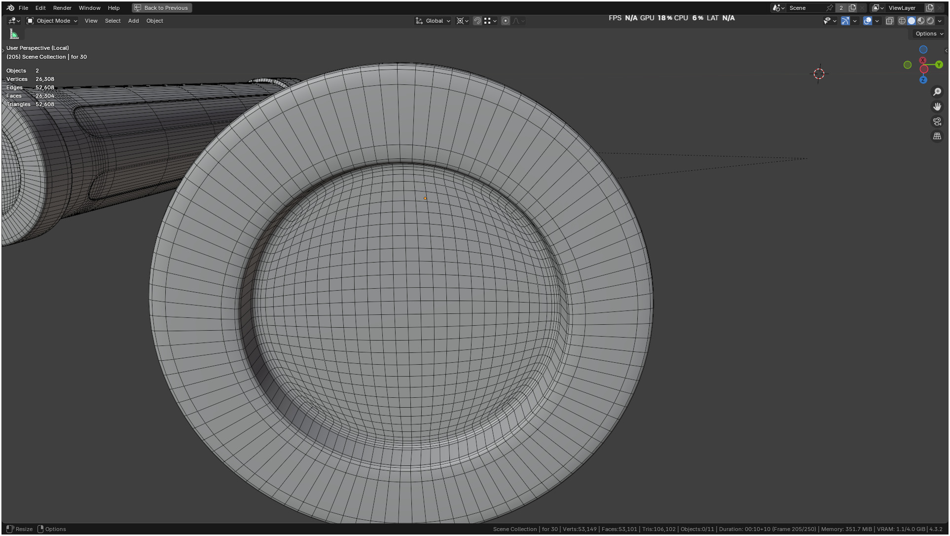 Insulin Syringe 03 mL realistic 3D model_64