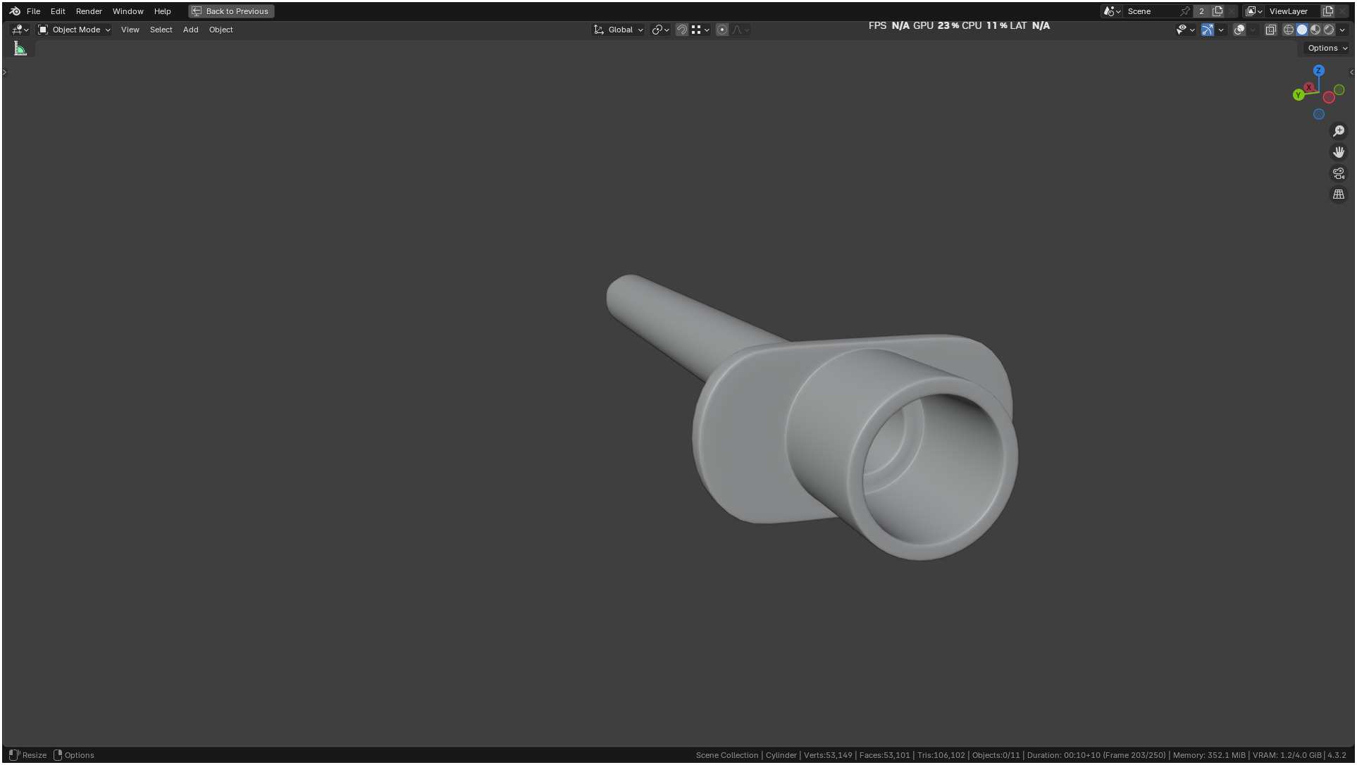 Insulin Syringe 03 mL realistic 3D model_71
