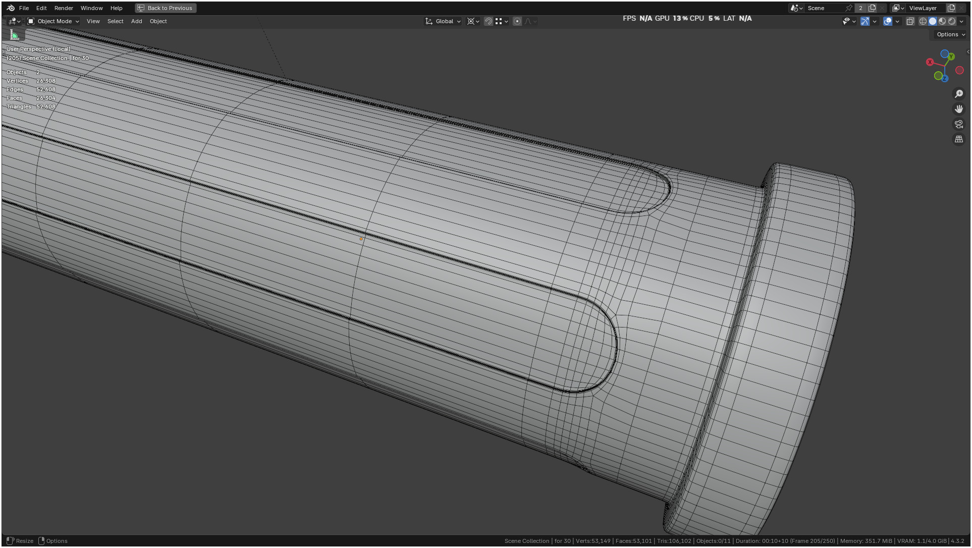 Insulin Syringe 03 mL realistic 3D model_69