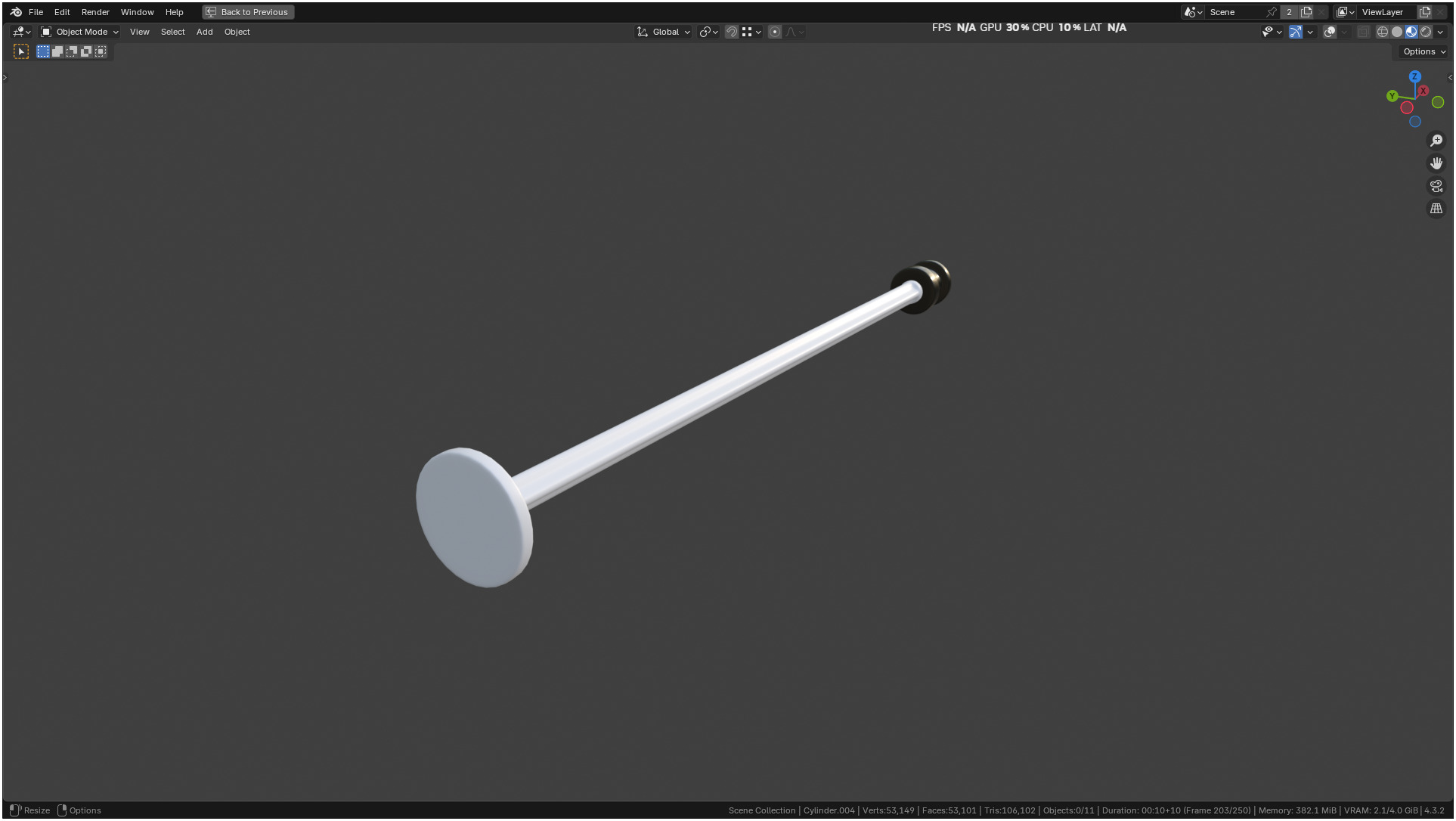 Insulin Syringe 03 mL realistic 3D model_16