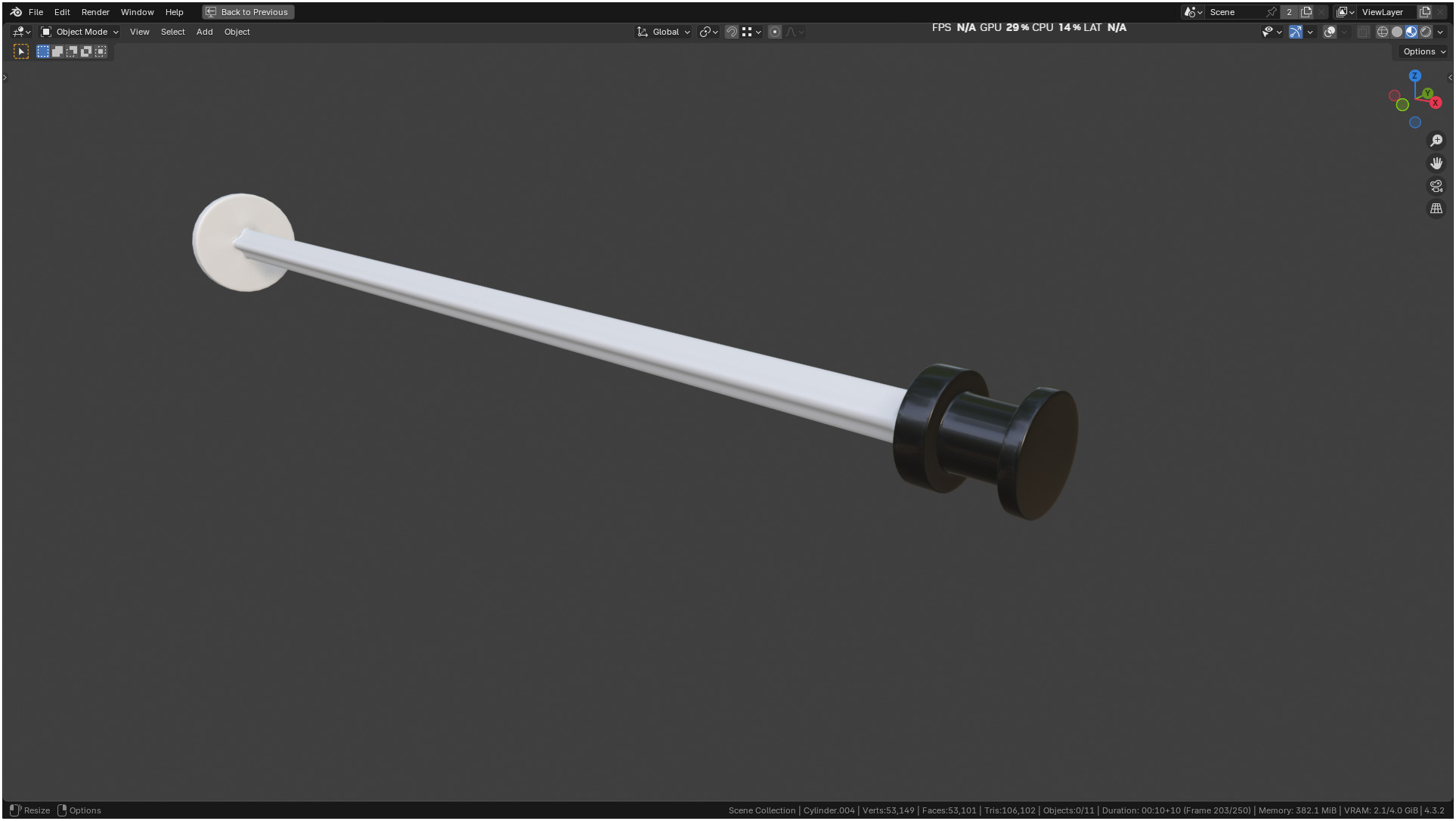 Insulin Syringe 03 mL realistic 3D model_22