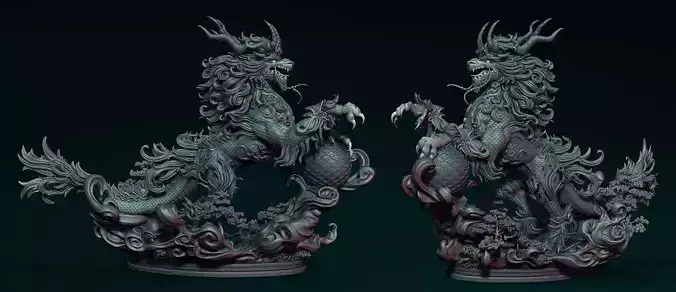 Kirin Sculpture