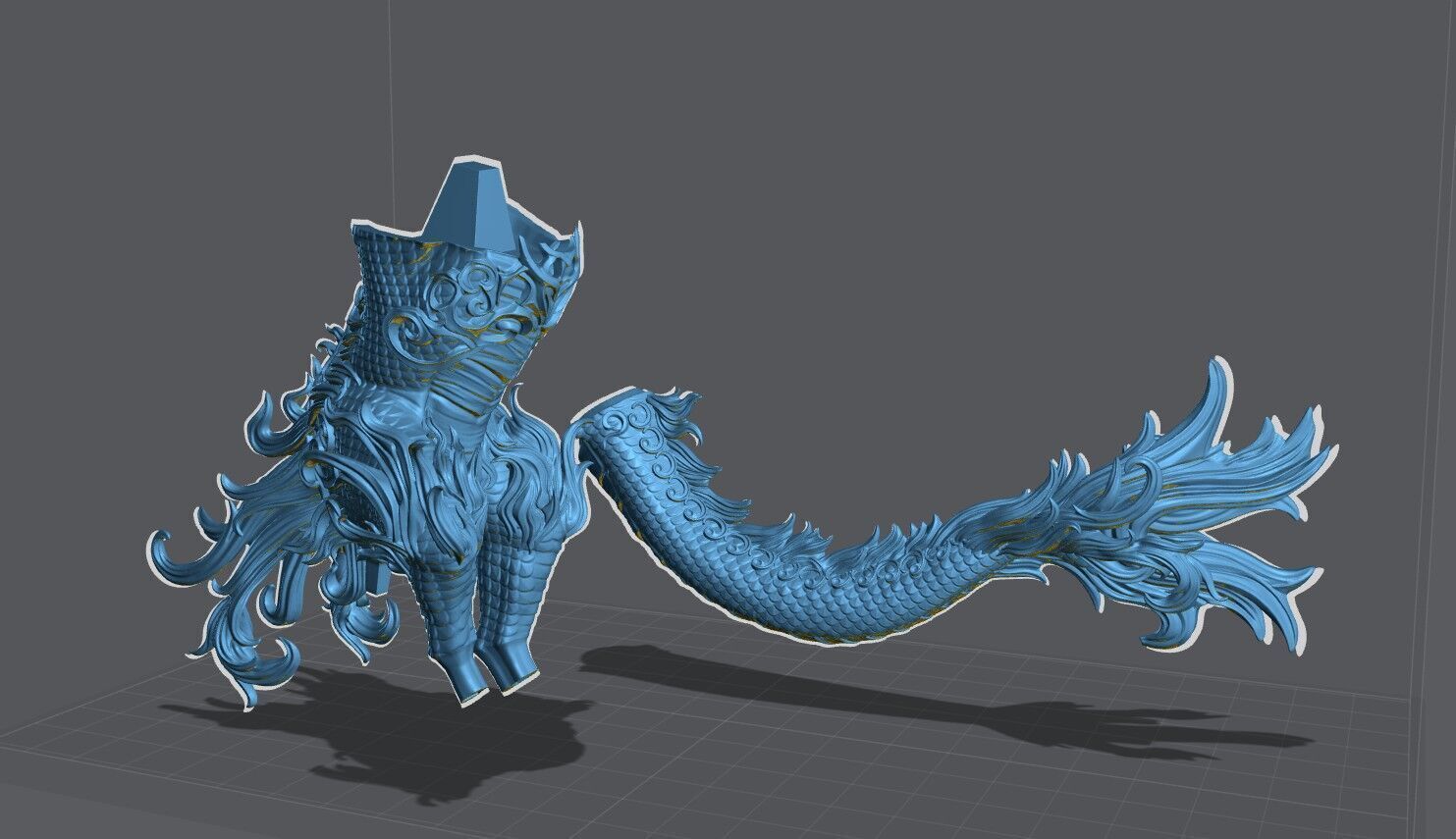 Kirin Sculpture 3D print model_7