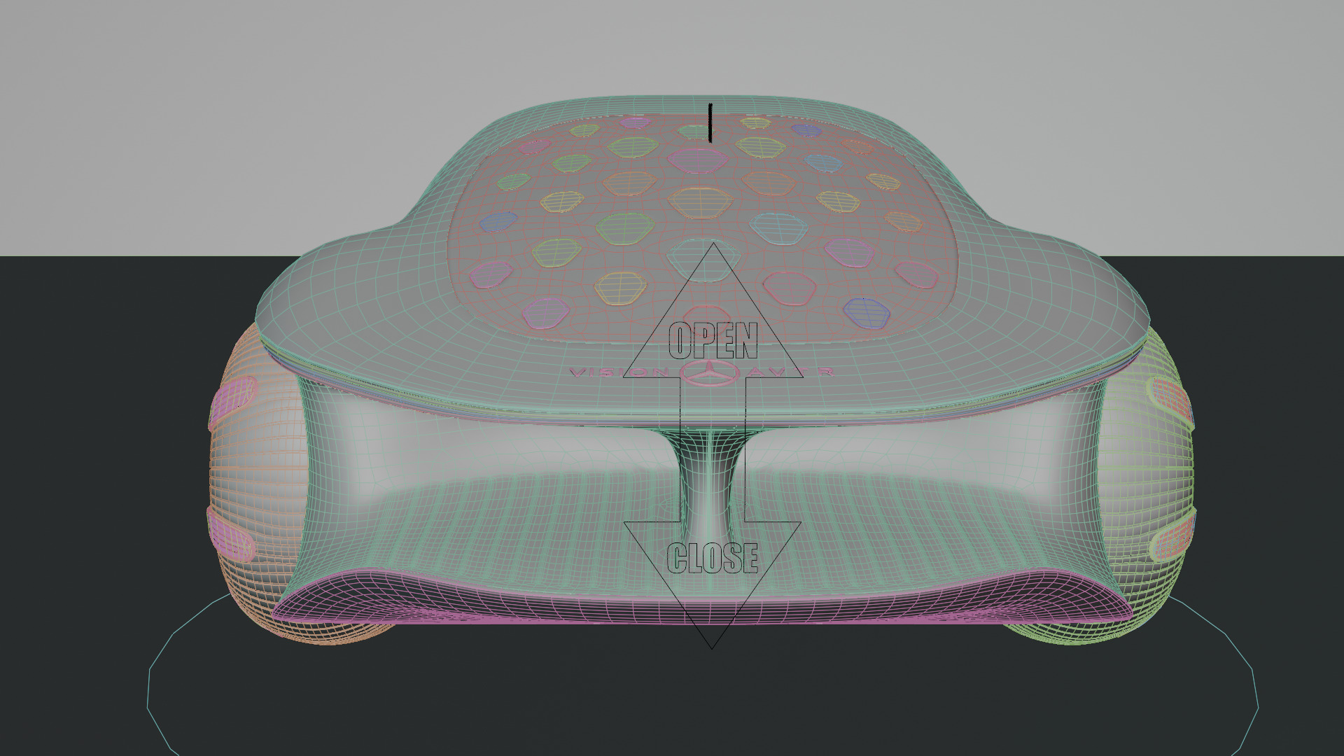 Mercedes-Benz Vision AVTR Animated and Rigged 3D model_10