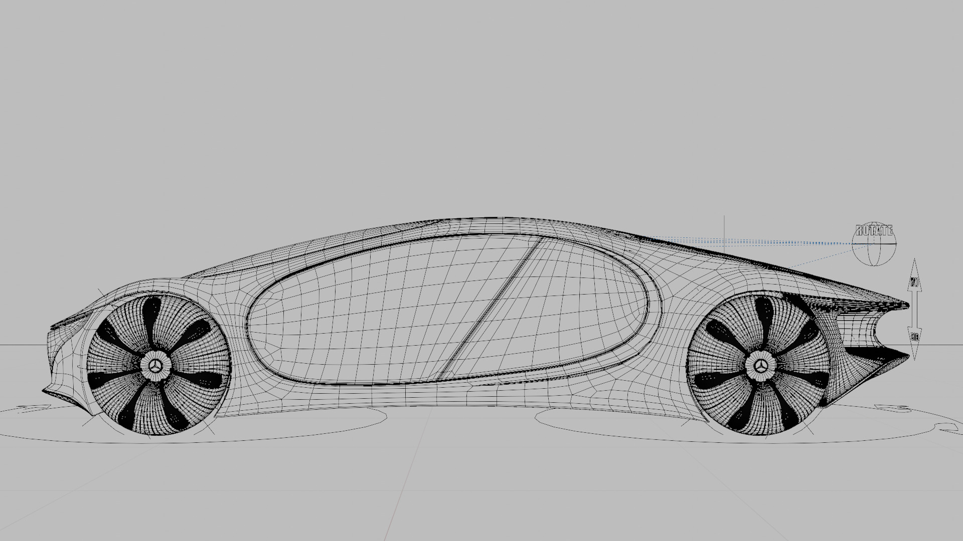 Mercedes-Benz Vision AVTR Animated and Rigged 3D model_6