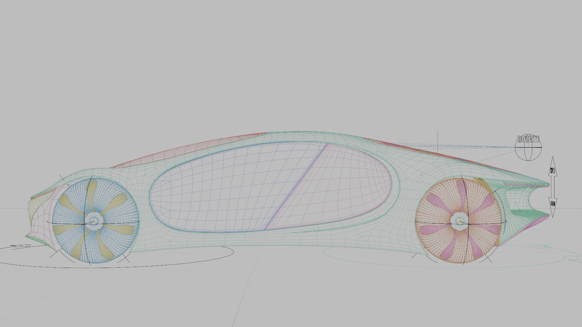 Mercedes-Benz Vision AVTR Animated and Rigged 3D model_7