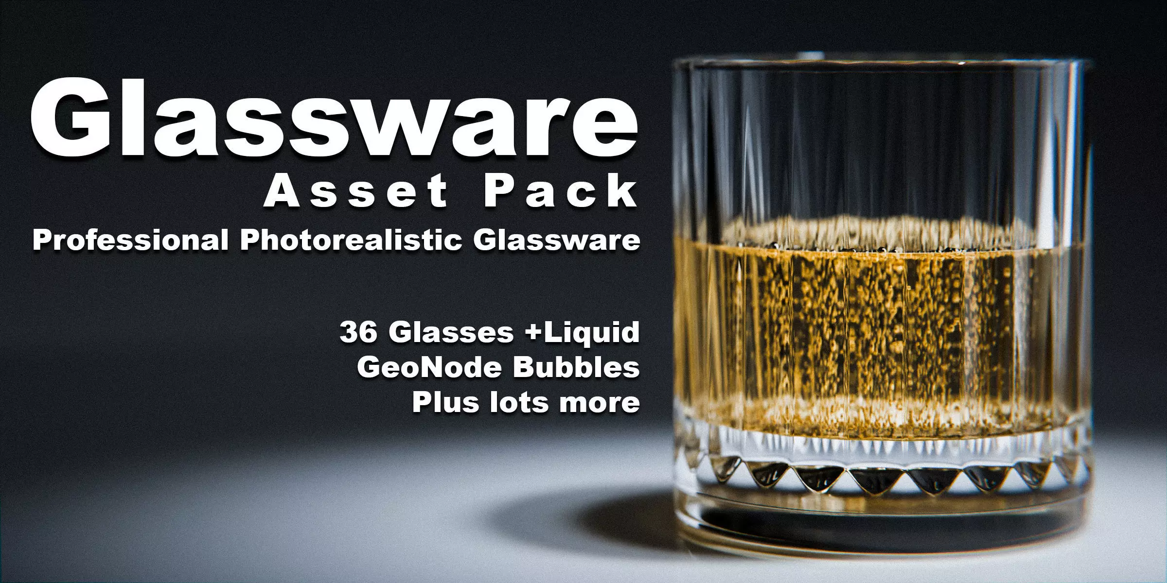 Glassware Asset Pack - FBX 3D model