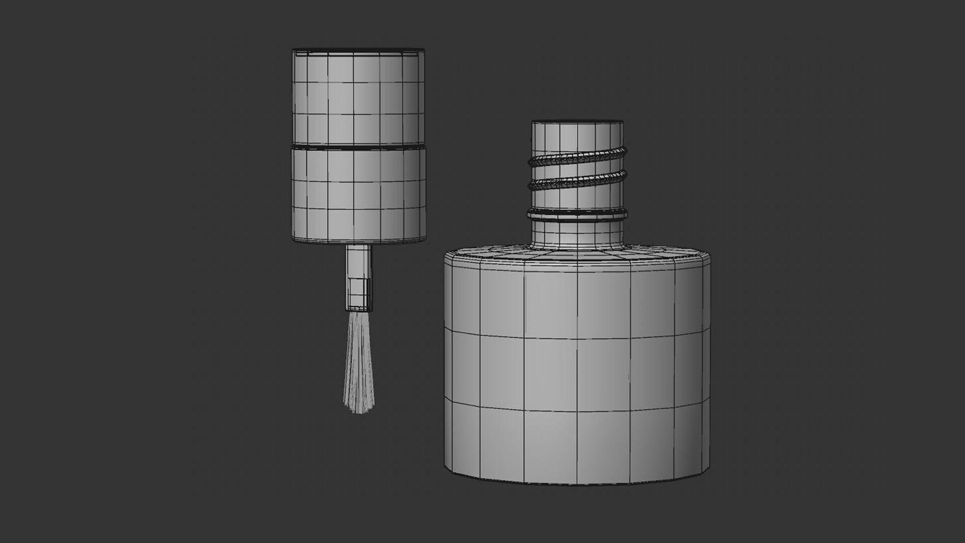 Rouge HERMES - Les mains HERMES - lipstick and polish 3D model_6