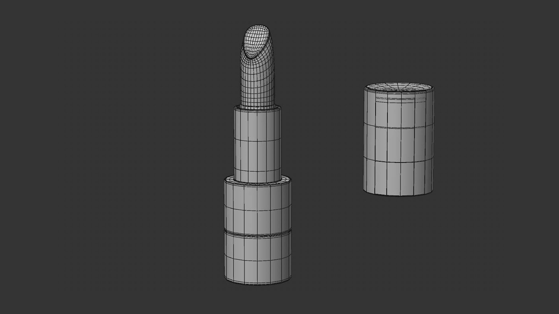 Rouge HERMES - Les mains HERMES - lipstick and polish 3D model_4