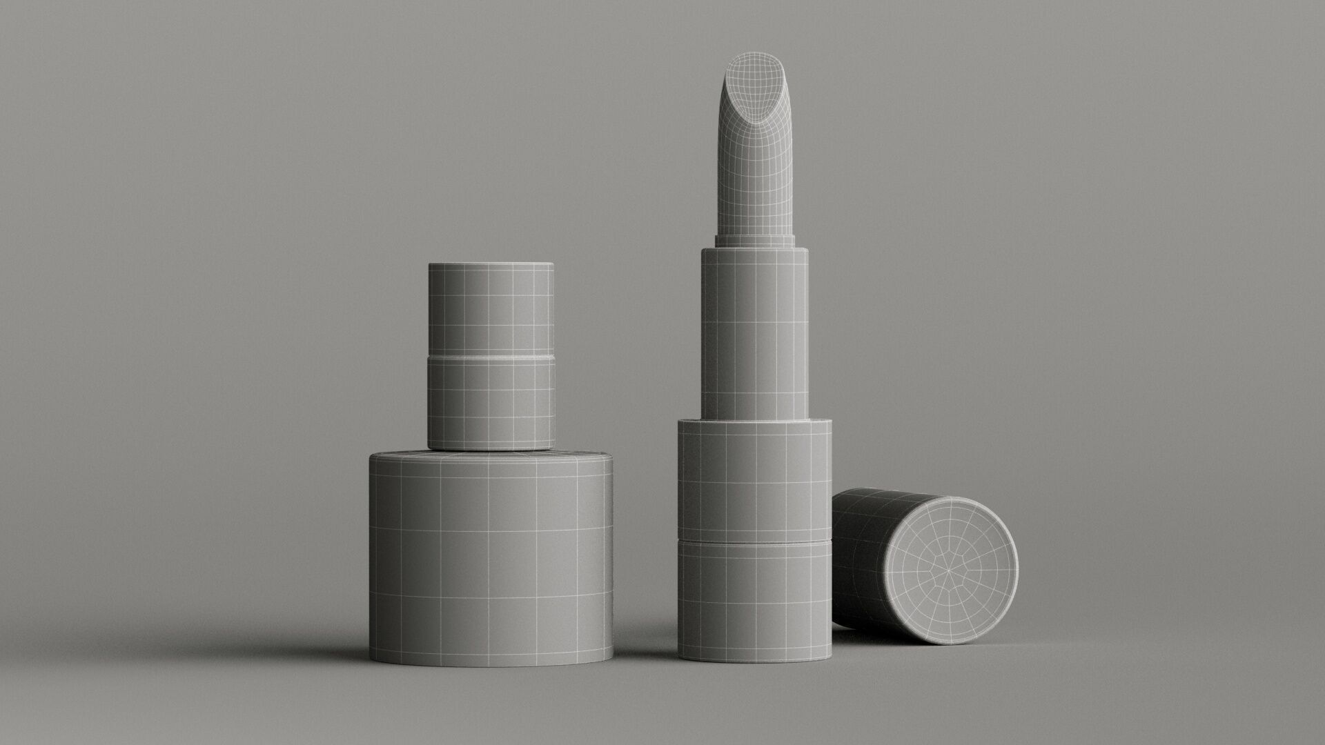 Rouge HERMES - Les mains HERMES - lipstick and polish 3D model_1