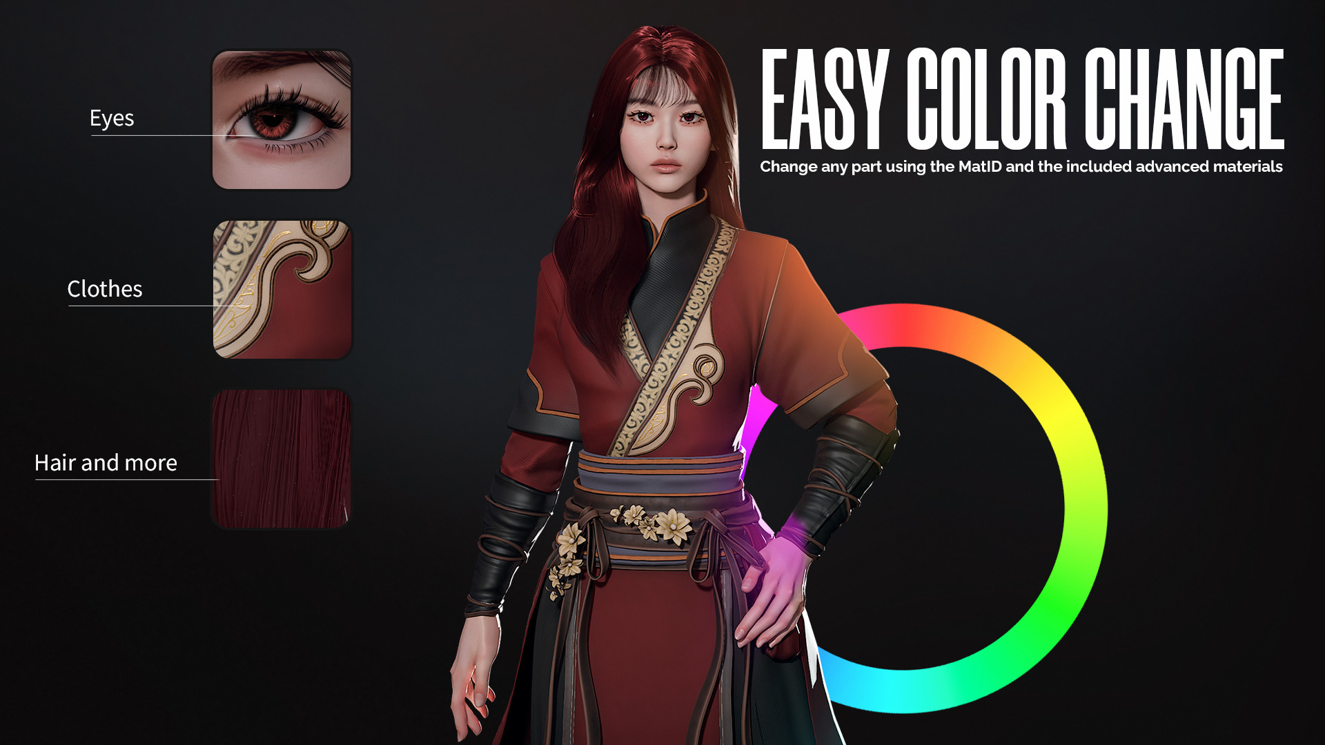 River Spirit Waterbender - Game Ready Low-poly 3D model_5