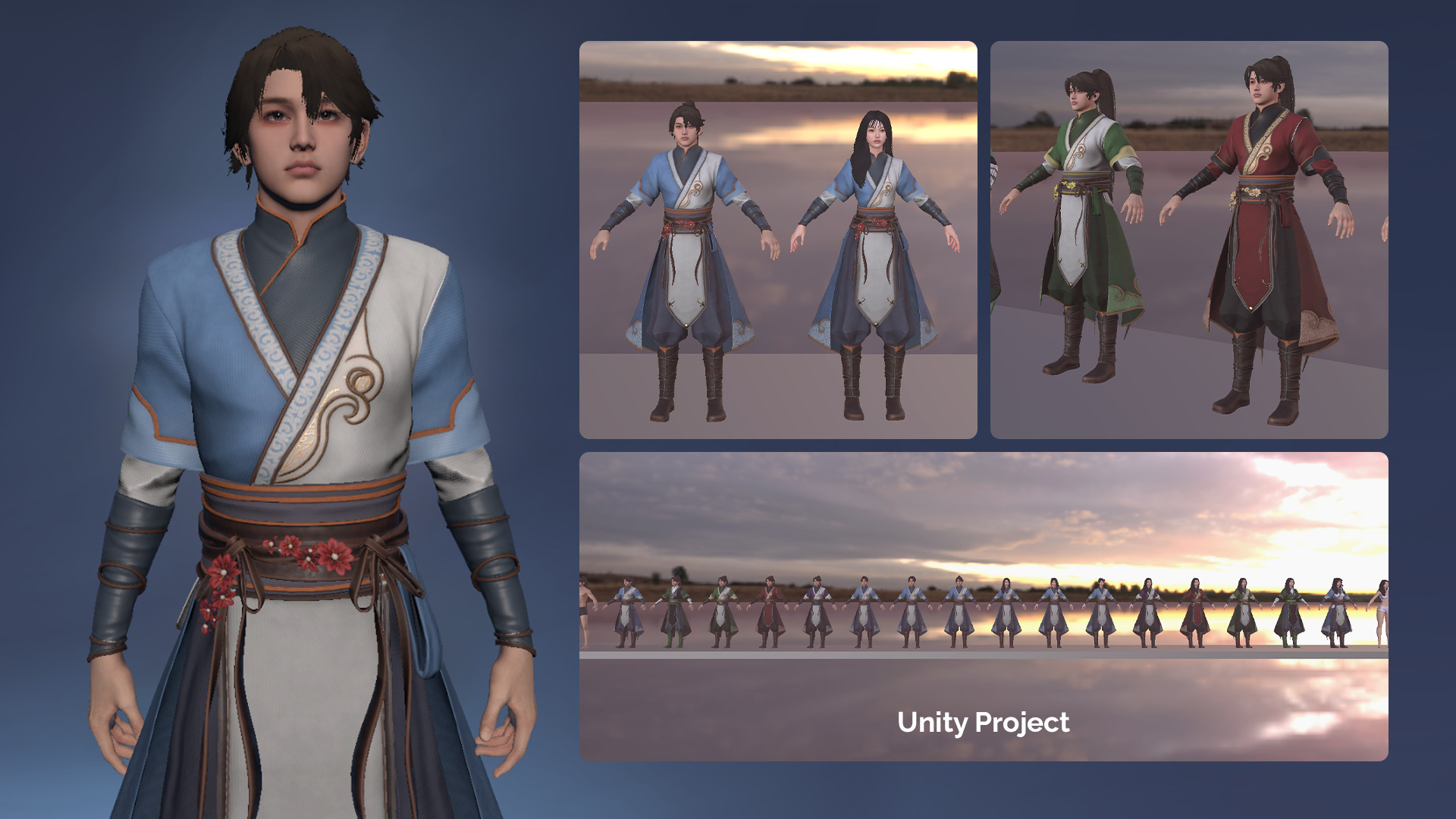 River Spirit Waterbender - Game Ready Low-poly 3D model_17