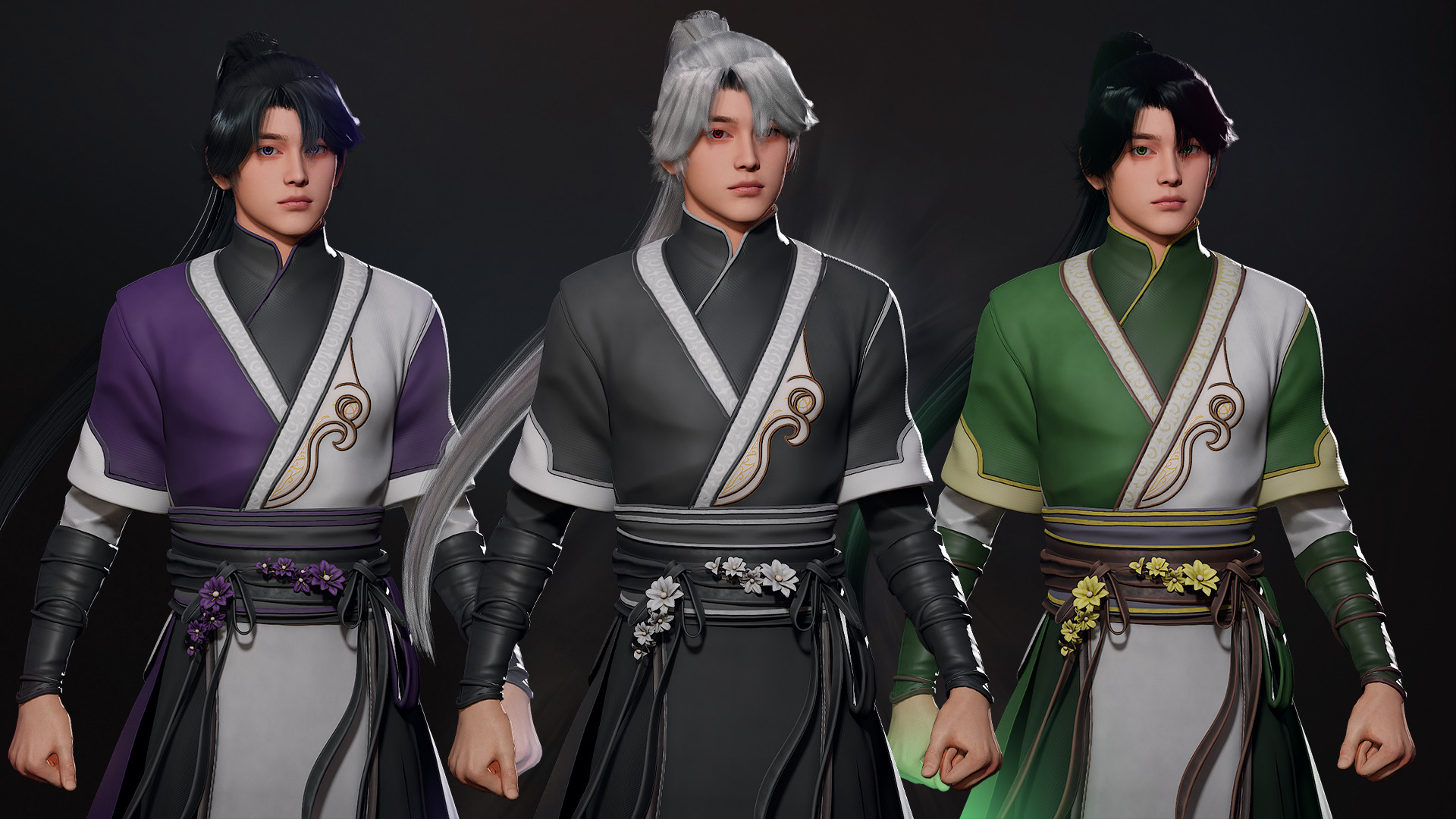 River Spirit Waterbender - Game Ready Low-poly 3D model_7