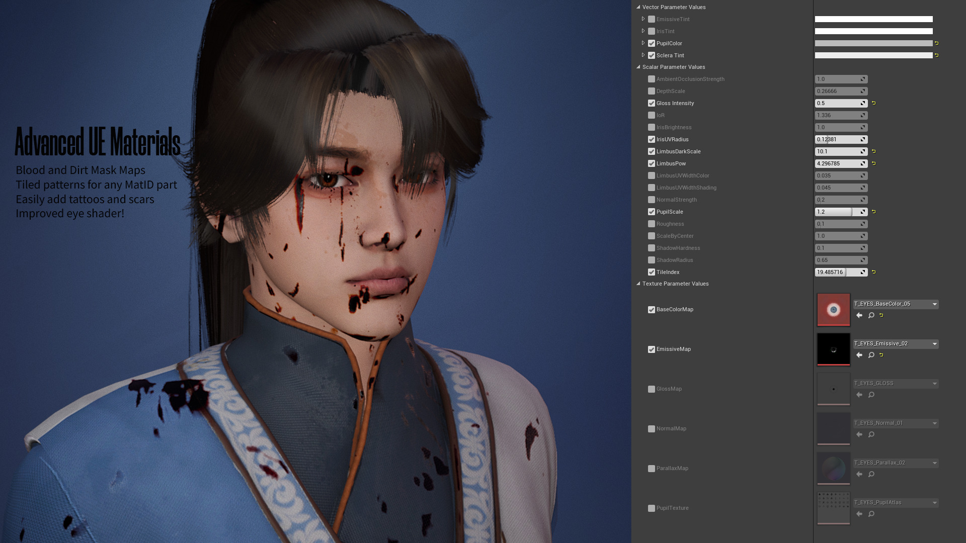 River Spirit Waterbender - Game Ready Low-poly 3D model_16