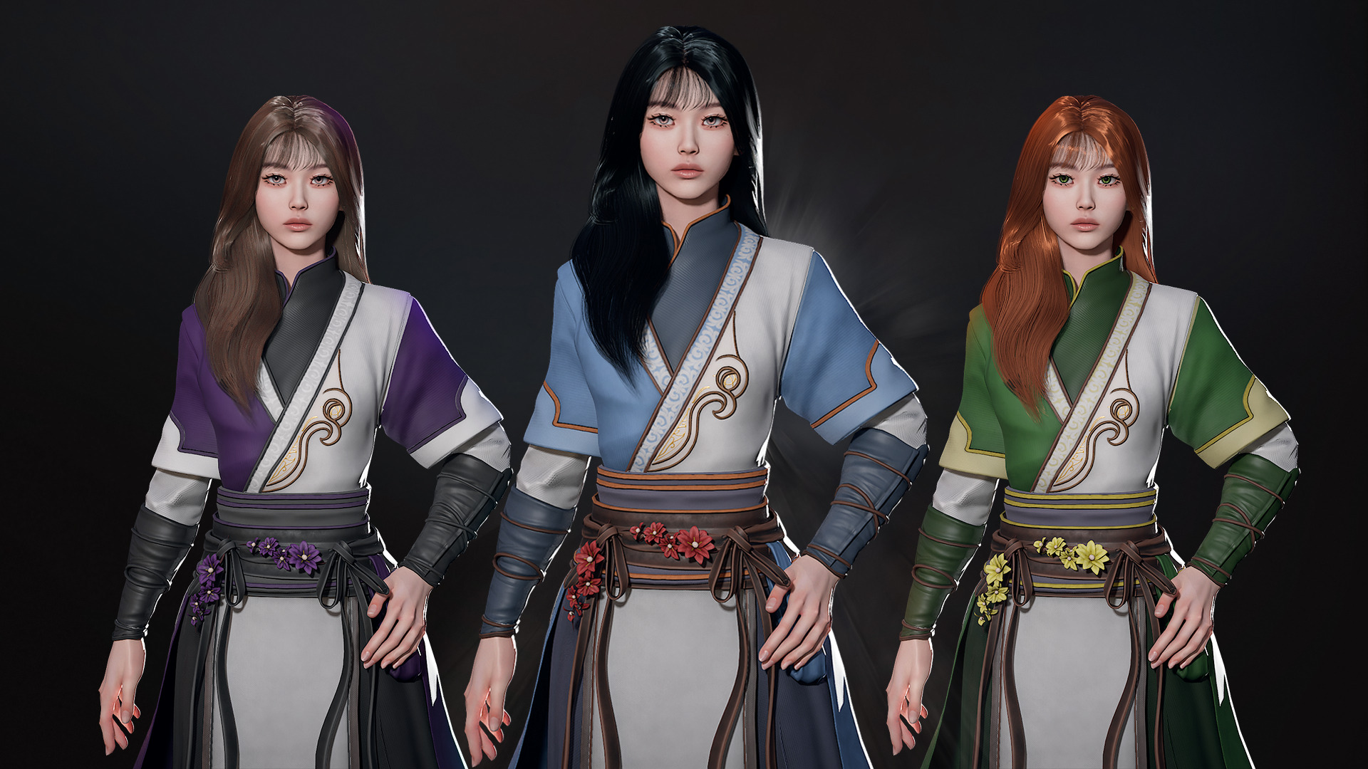 River Spirit Waterbender - Game Ready Low-poly 3D model_6