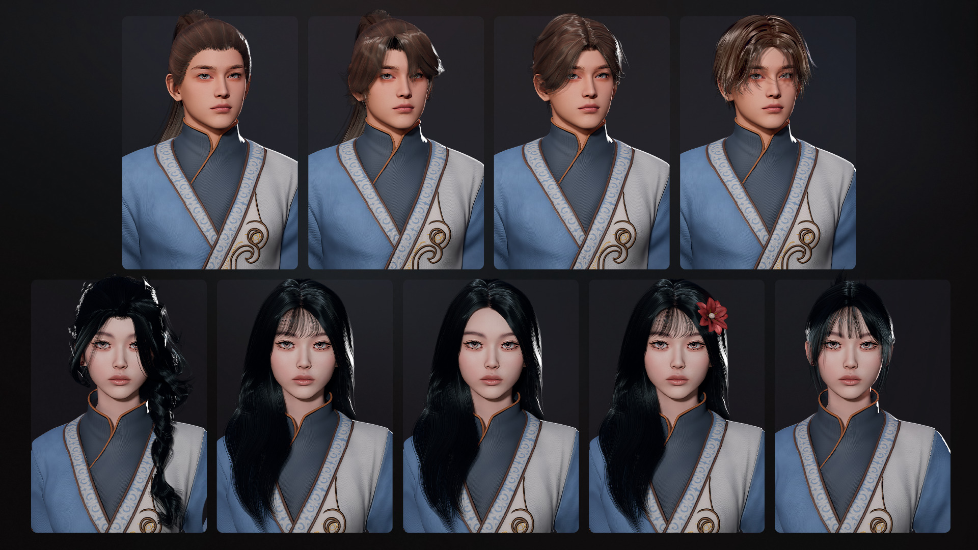 River Spirit Waterbender - Game Ready Low-poly 3D model_10