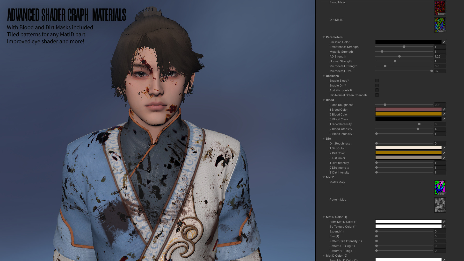 River Spirit Waterbender - Game Ready Low-poly 3D model_18