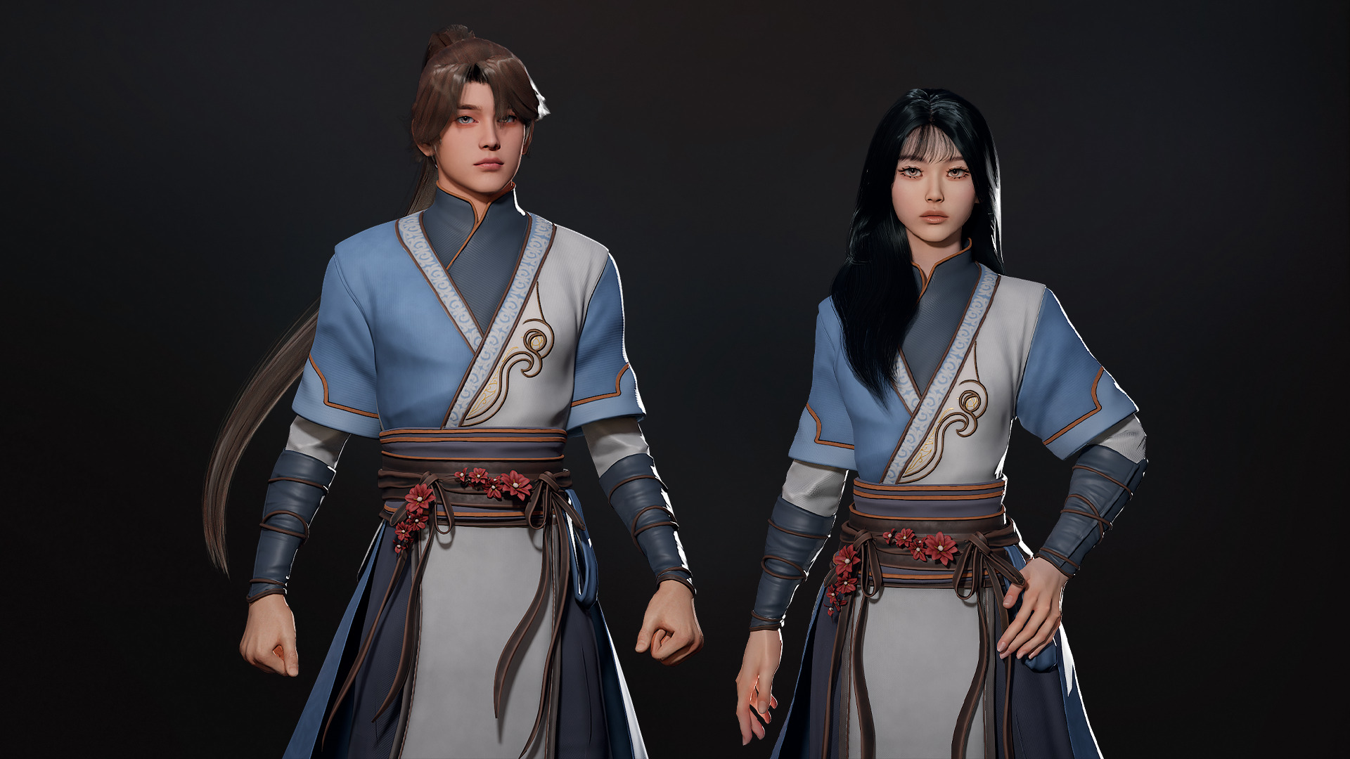 River Spirit Waterbender - Game Ready Low-poly 3D model_2