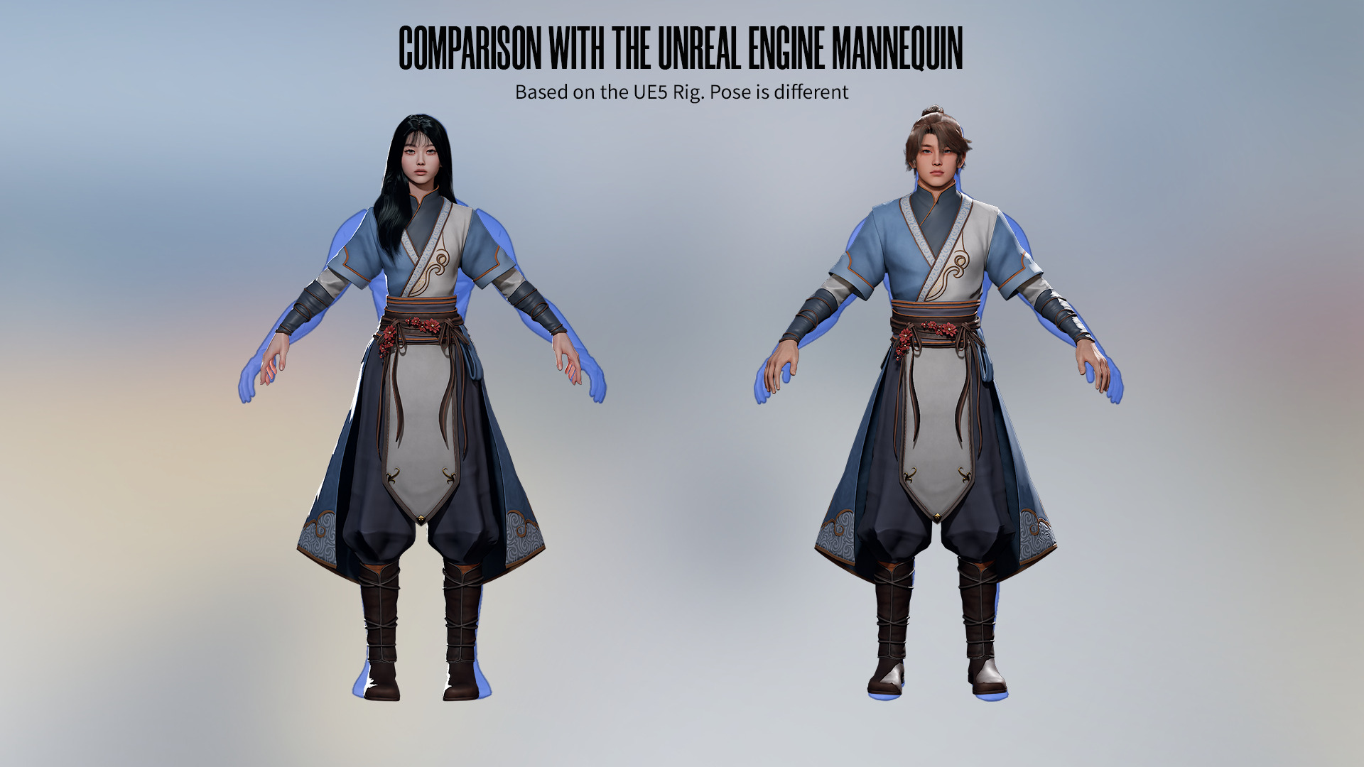 River Spirit Waterbender - Game Ready Low-poly 3D model_13