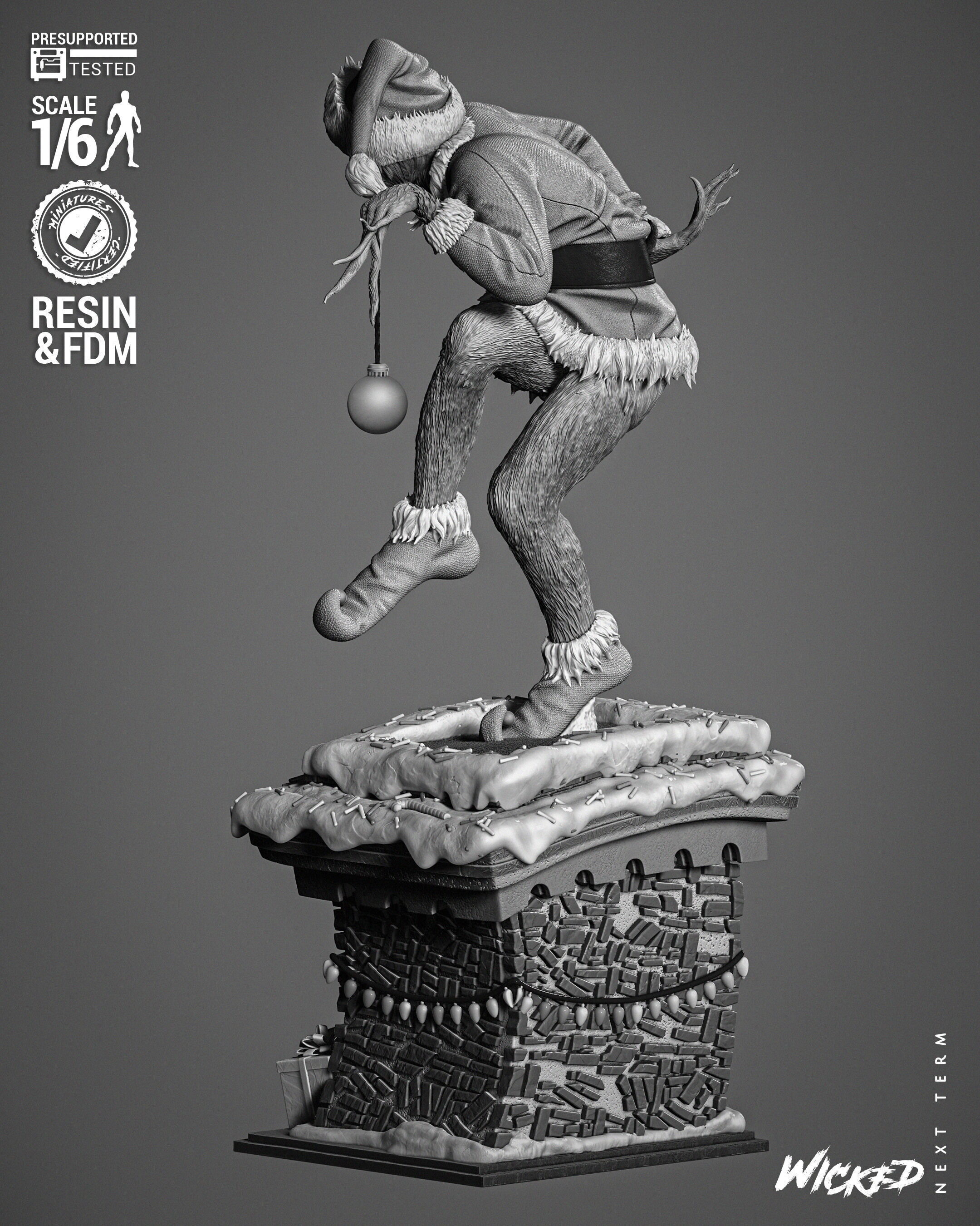 Wicked Movies Grinch Sculpture 3D print model_29