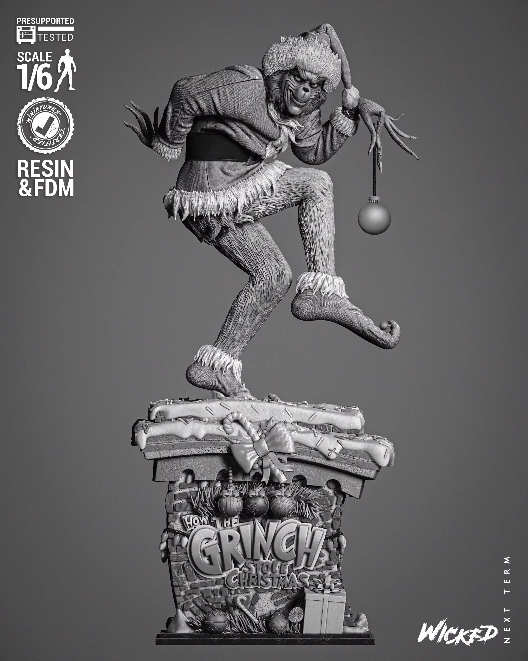 Wicked Movies Grinch Sculpture 3D print model_0