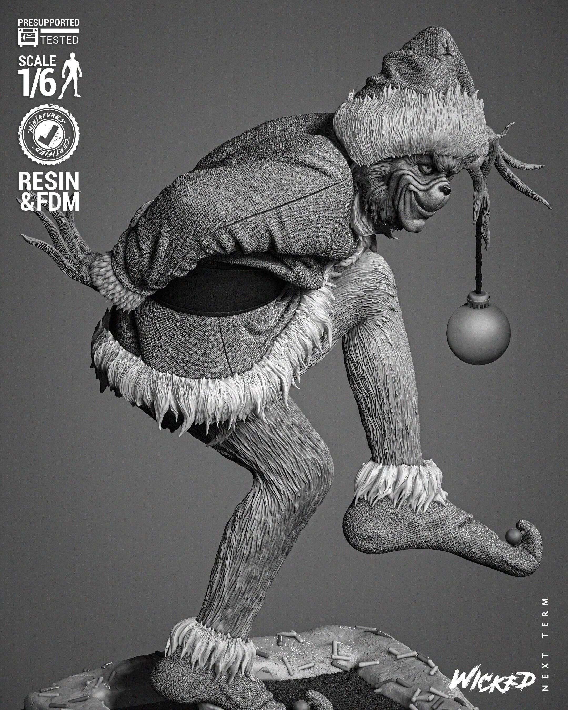 Wicked Movies Grinch Sculpture 3D print model_27