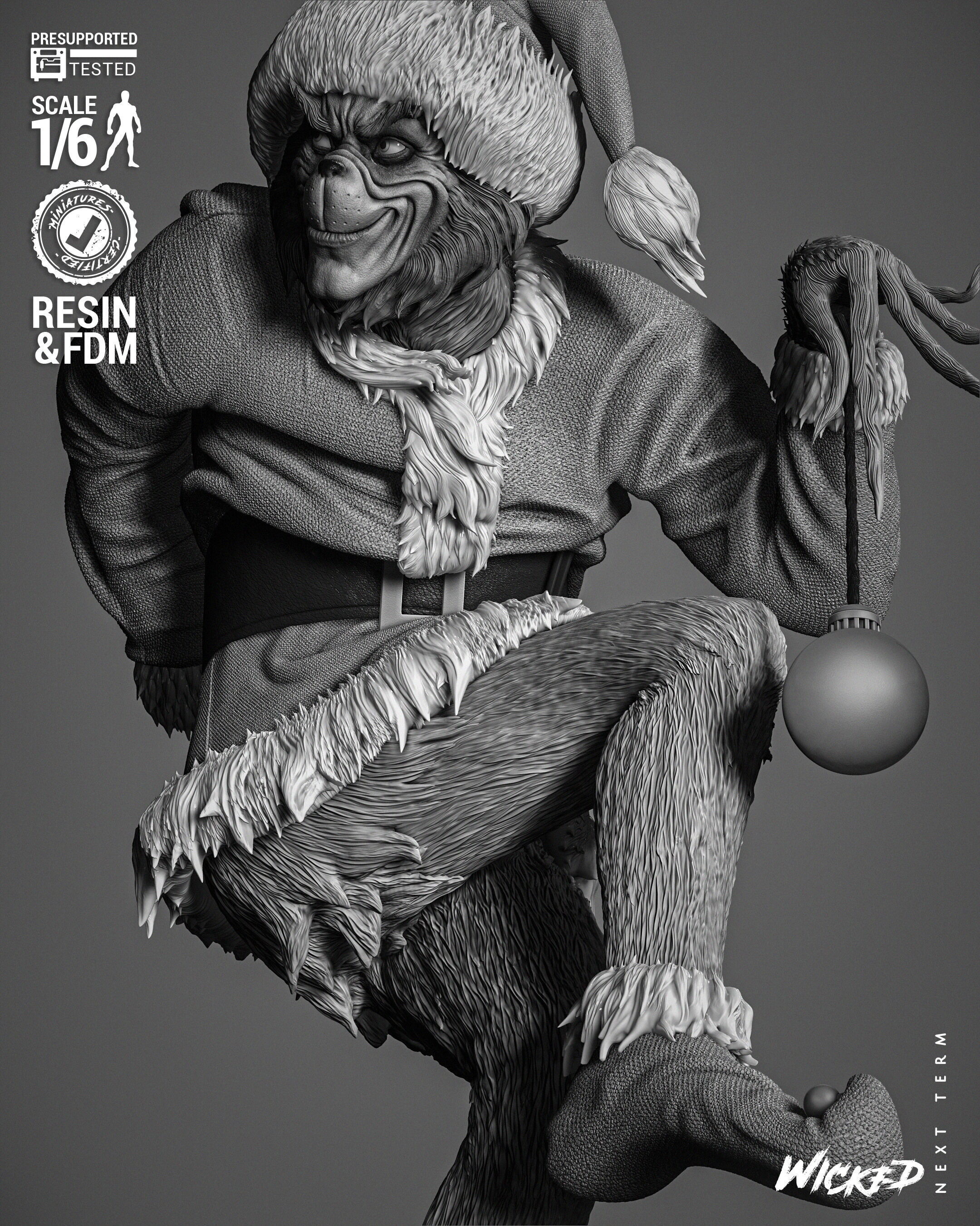 Wicked Movies Grinch Sculpture 3D print model_30