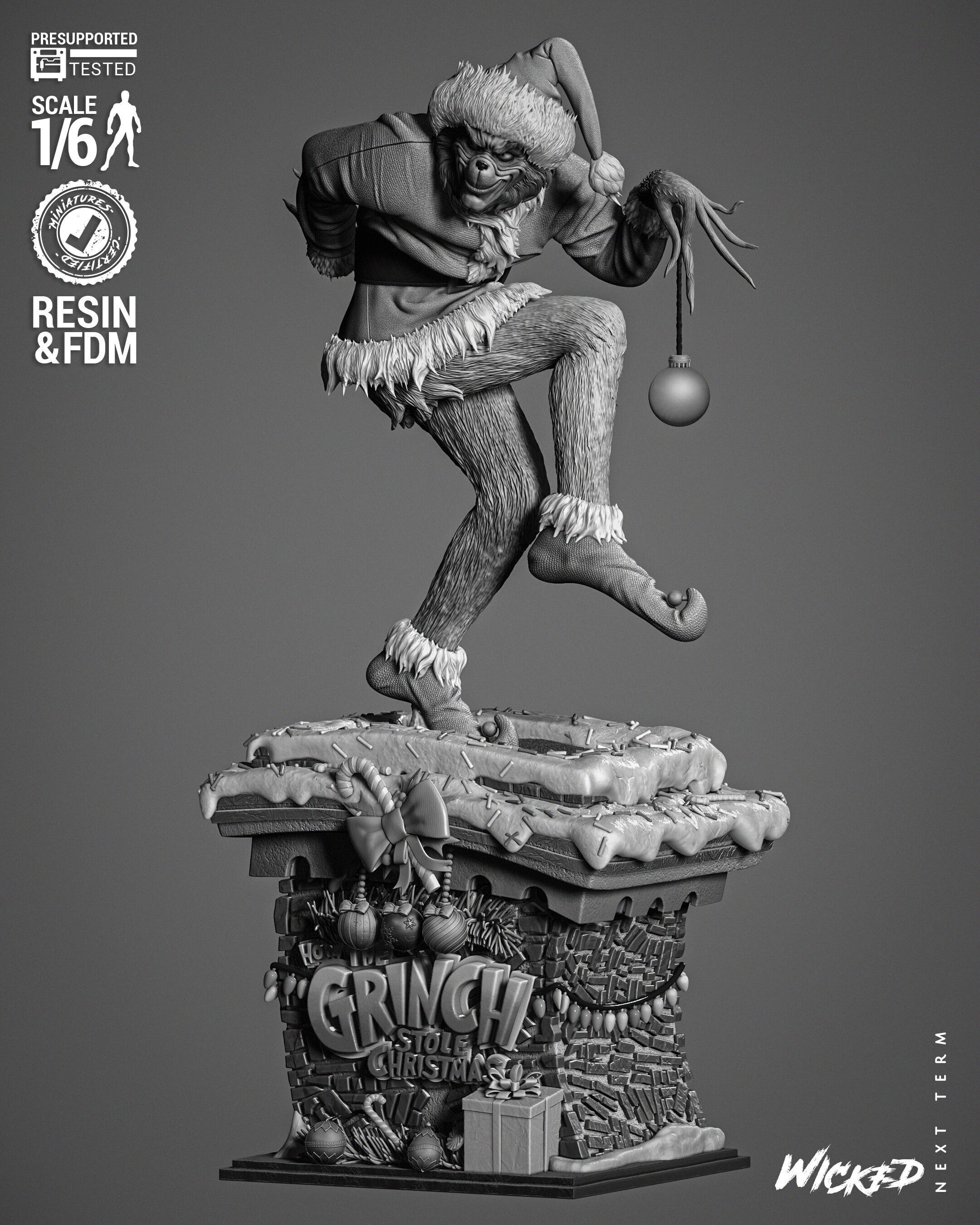 Wicked Movies Grinch Sculpture 3D print model_13