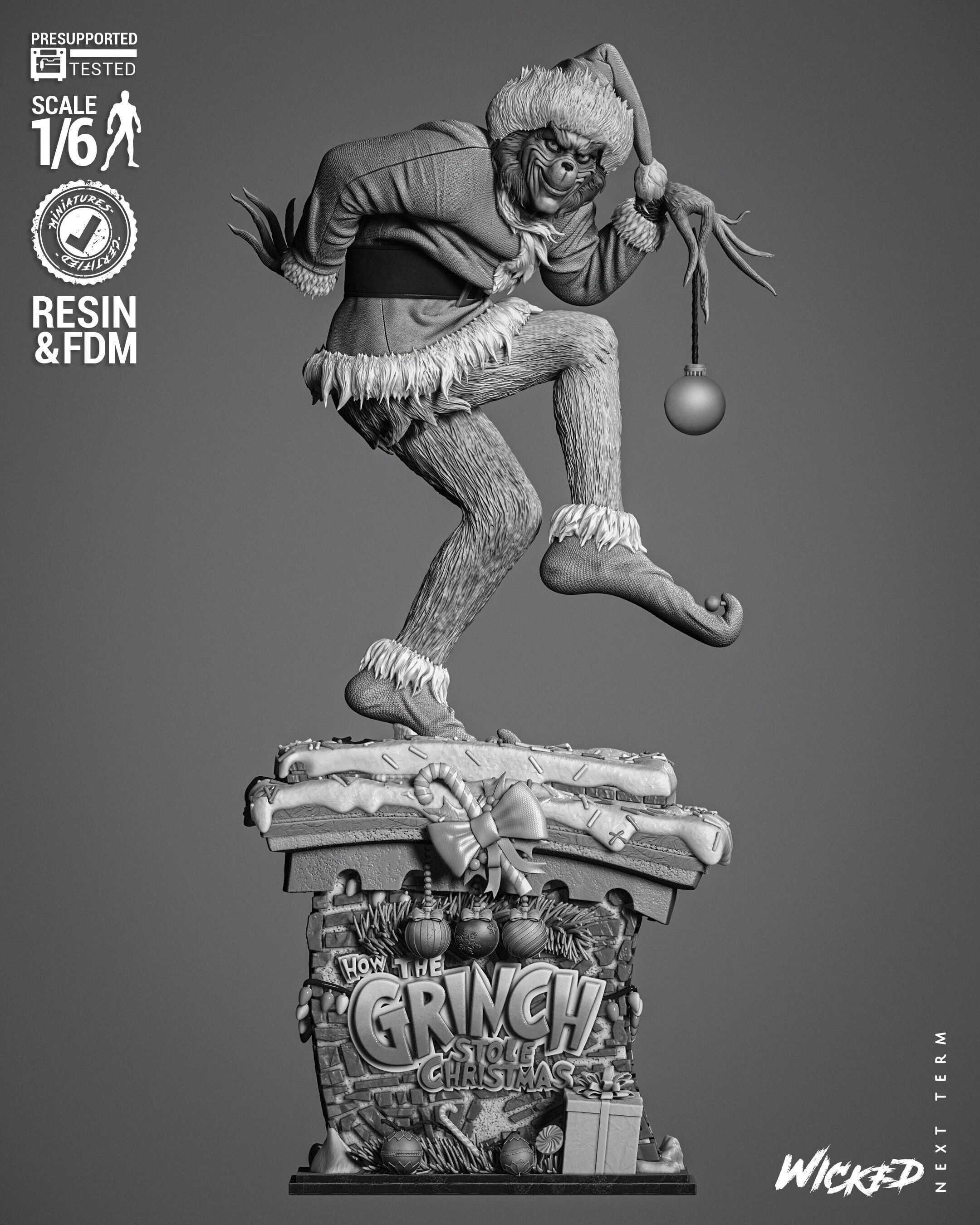 Wicked Movies Grinch Sculpture 3D print model_36
