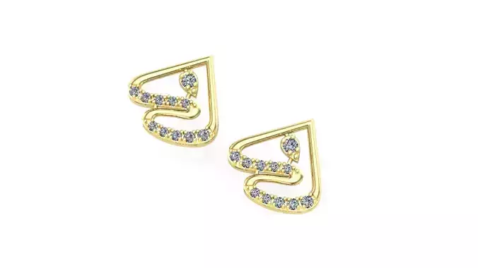 diamond stud earring
