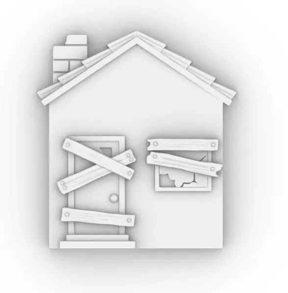 house emoji 3D print model_0