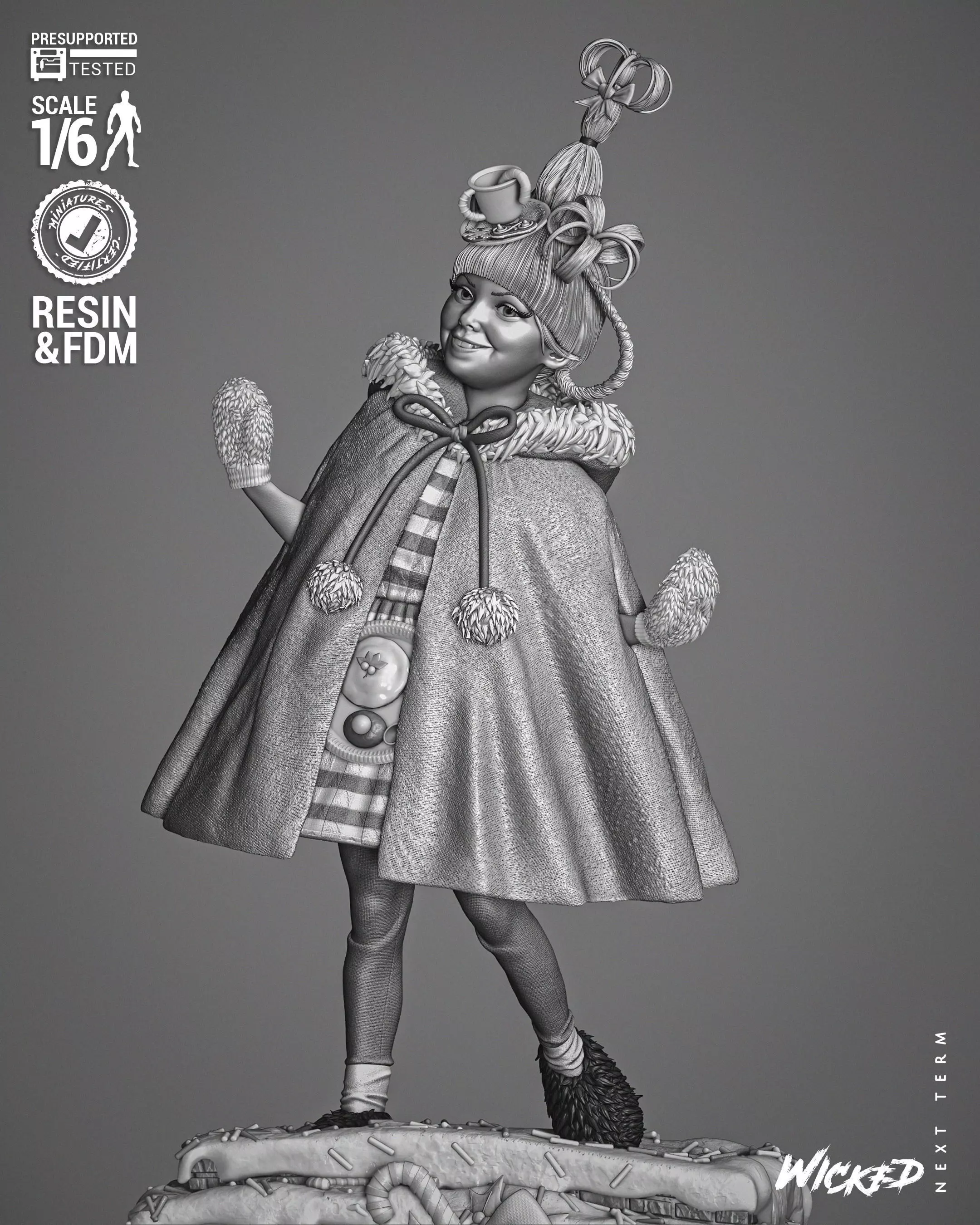 Wicked Movies Cindy Sculpture 3D print model