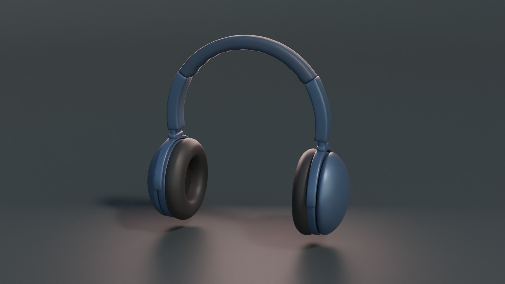 Cartoon headphone Low-poly 3D model_18