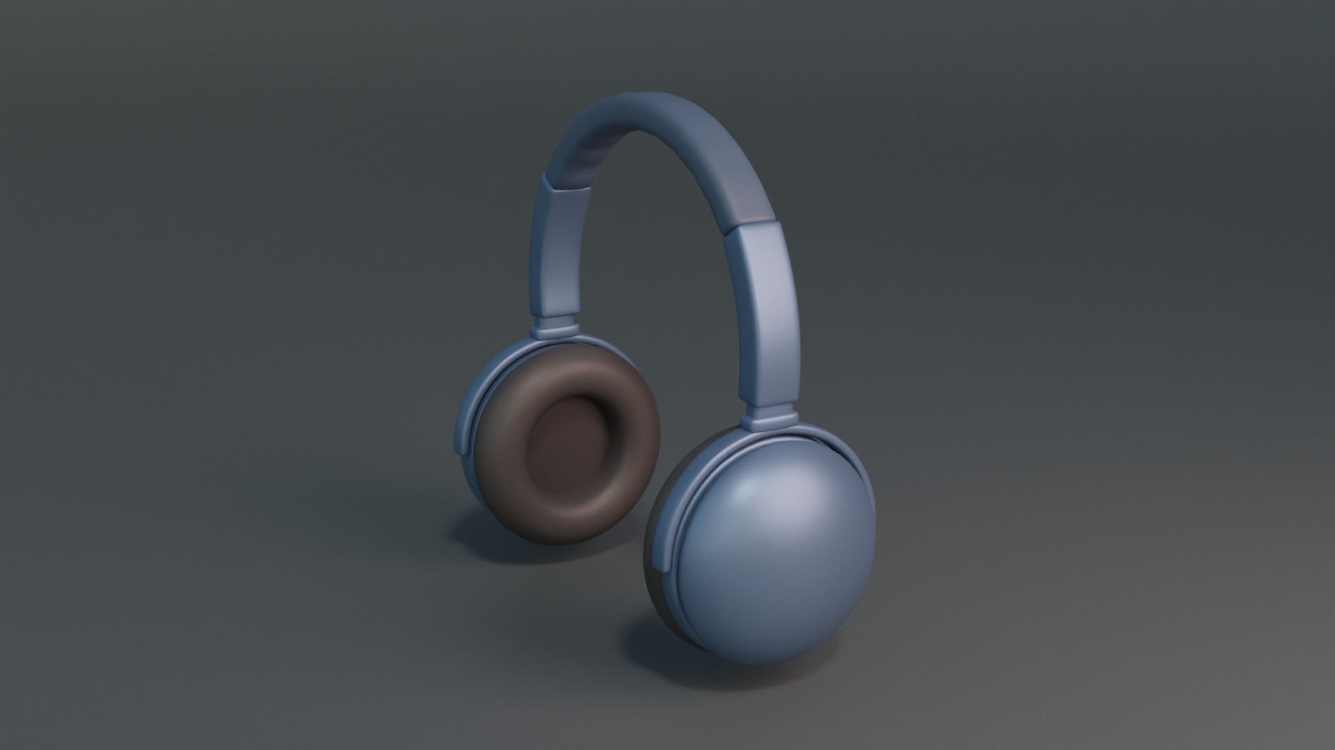 Cartoon headphone Low-poly 3D model_15