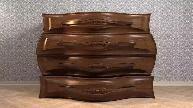 Antique Wood Dresser