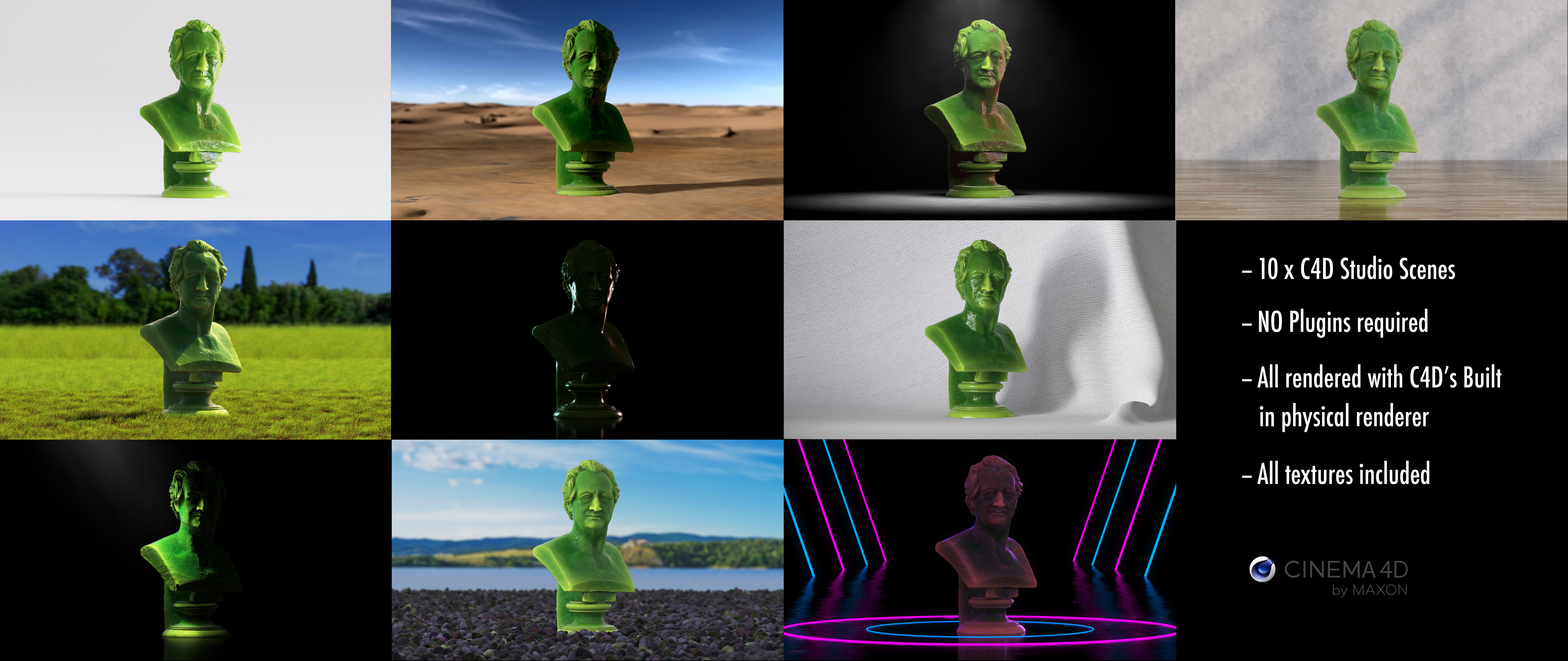 Lighting Studio environments x 10 3D model_13