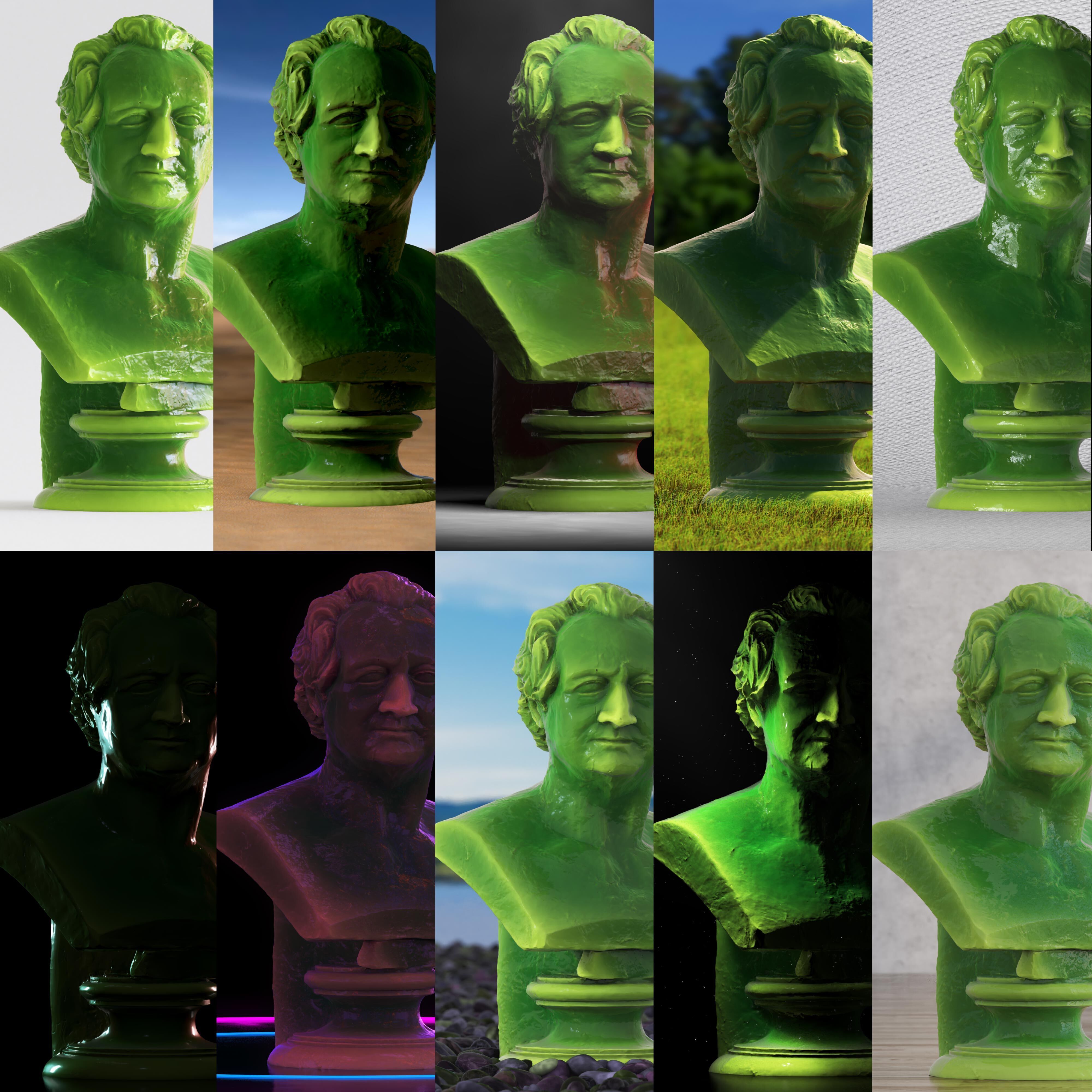 Lighting Studio environments x 10 3D model_12