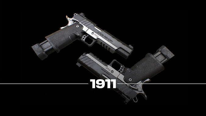 Knight Armory 1911 Low-poly 3D model