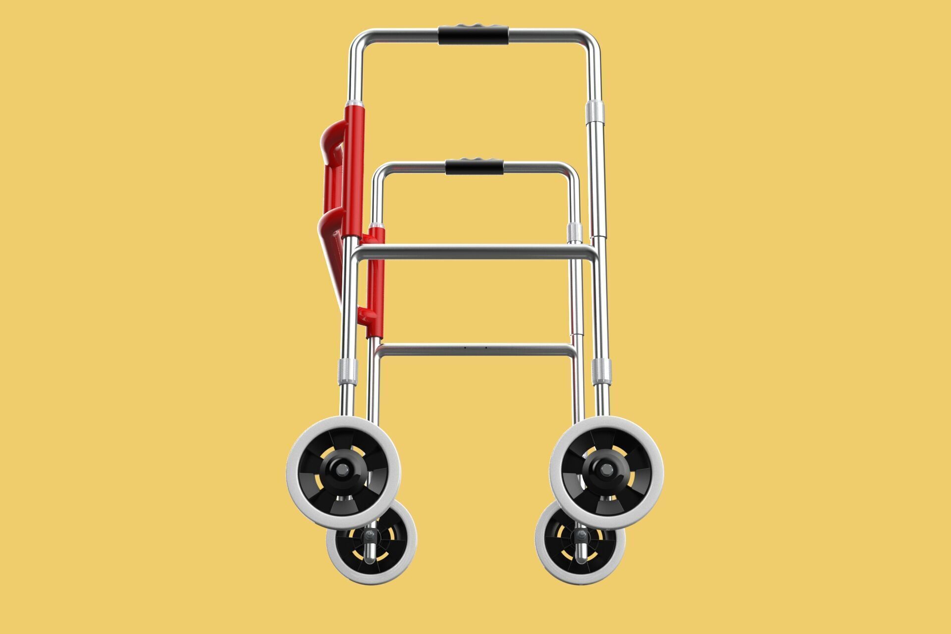 ROLLING WHEELED WALKER ZIMMER WALKING FRAME ROLLATOR FOLDABLE 3D model_1