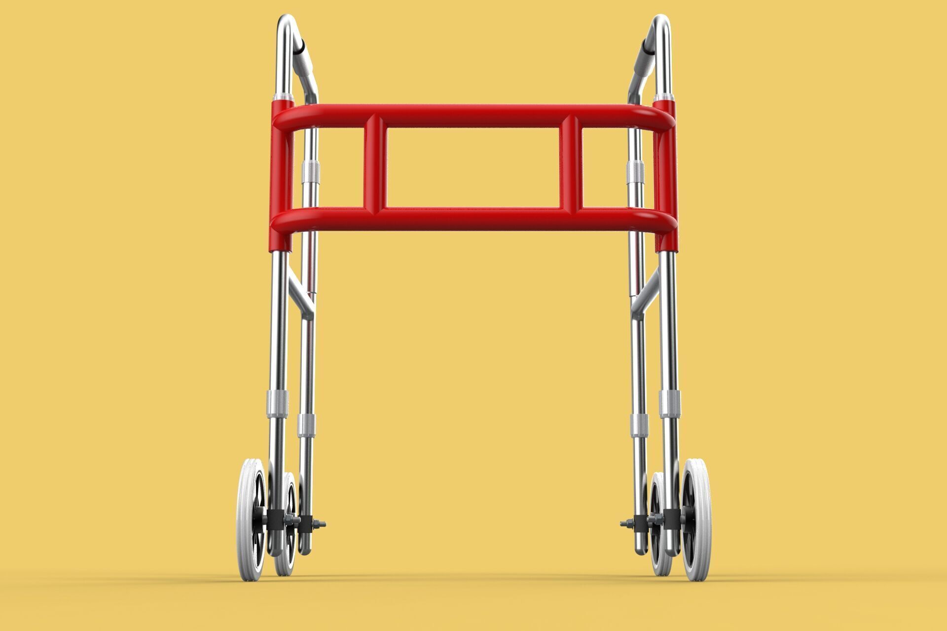 ROLLING WHEELED WALKER ZIMMER WALKING FRAME ROLLATOR FOLDABLE 3D model_23