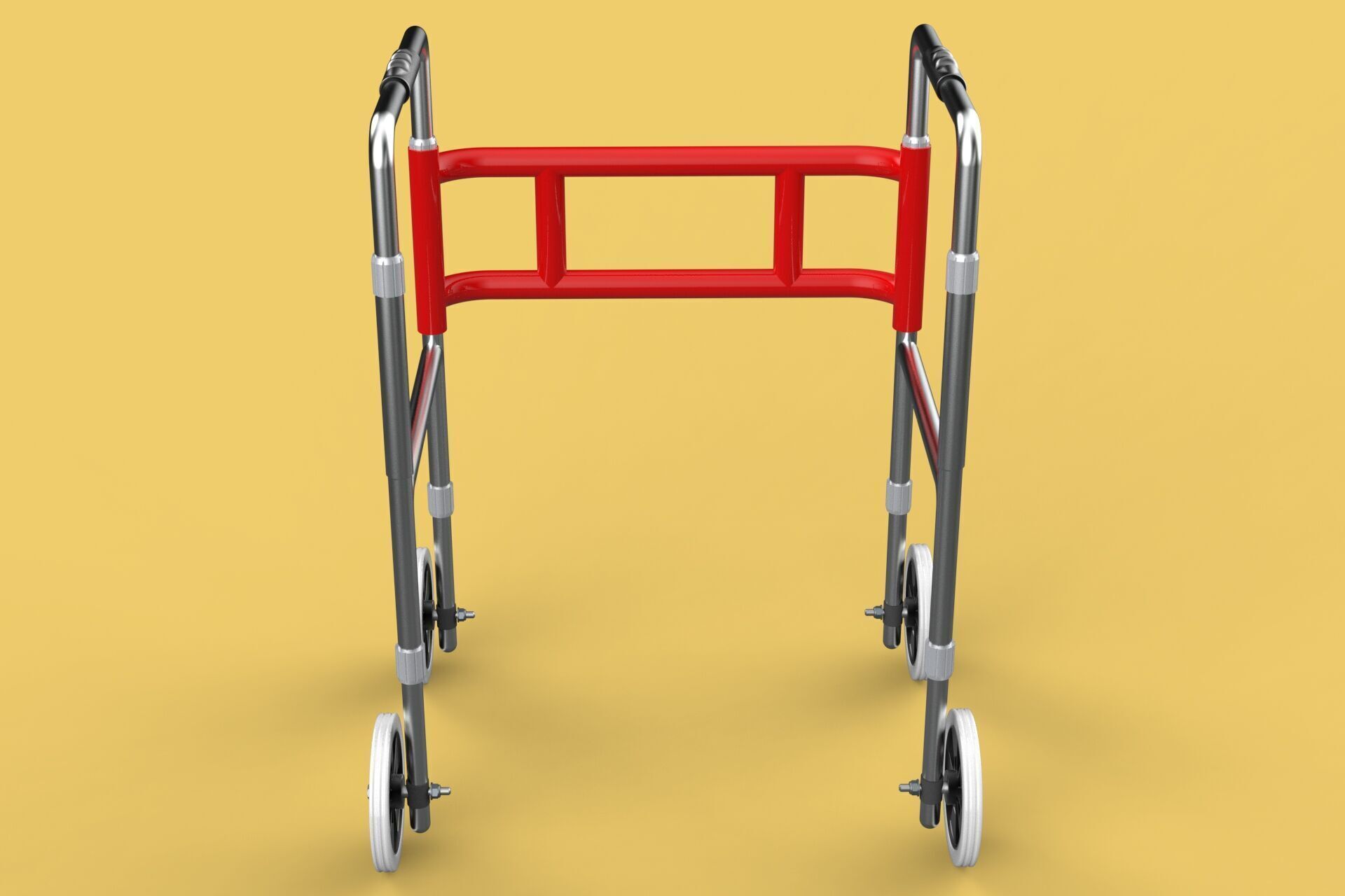 ROLLING WHEELED WALKER ZIMMER WALKING FRAME ROLLATOR FOLDABLE 3D model_20