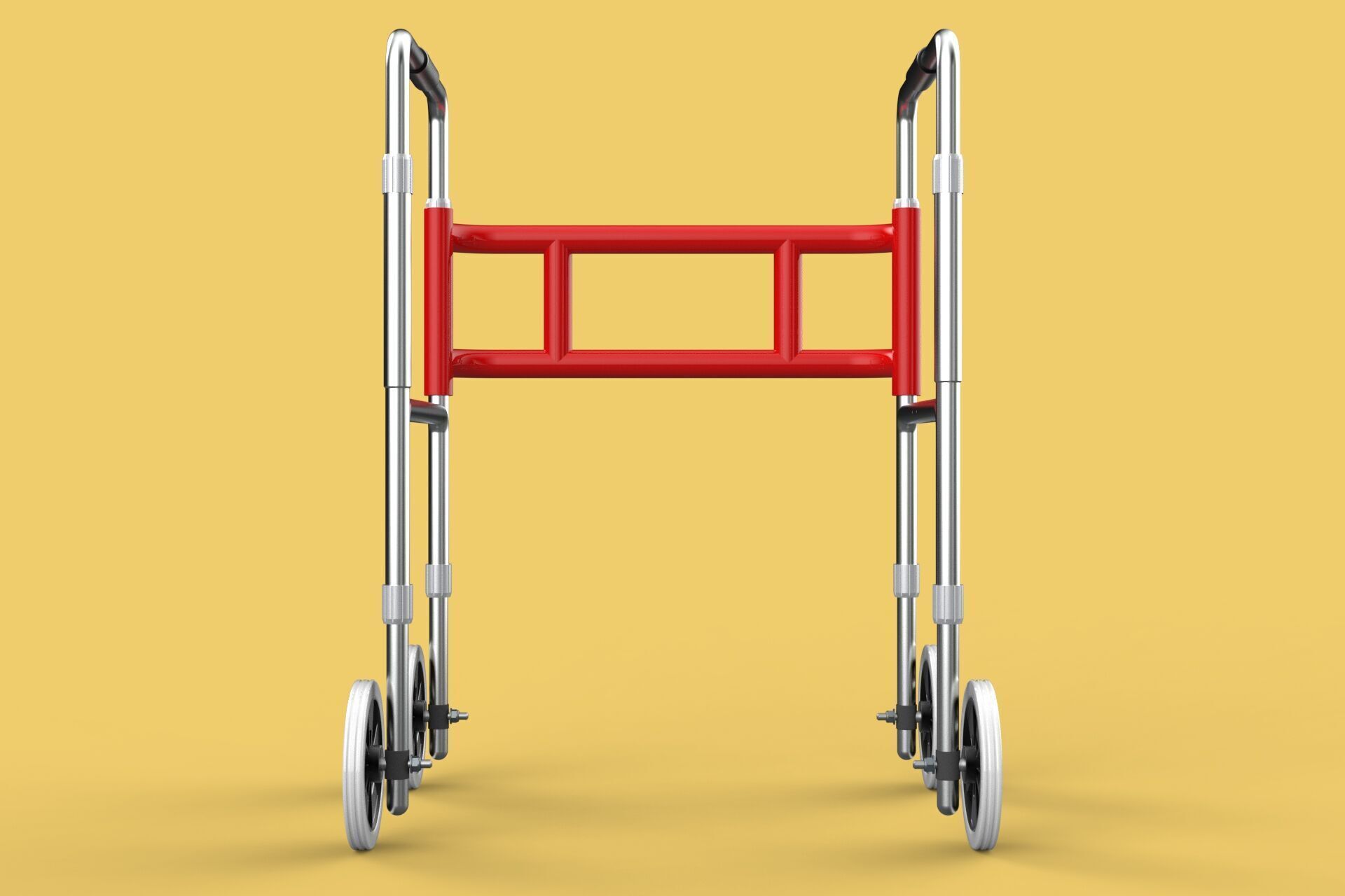 ROLLING WHEELED WALKER ZIMMER WALKING FRAME ROLLATOR FOLDABLE 3D model_11