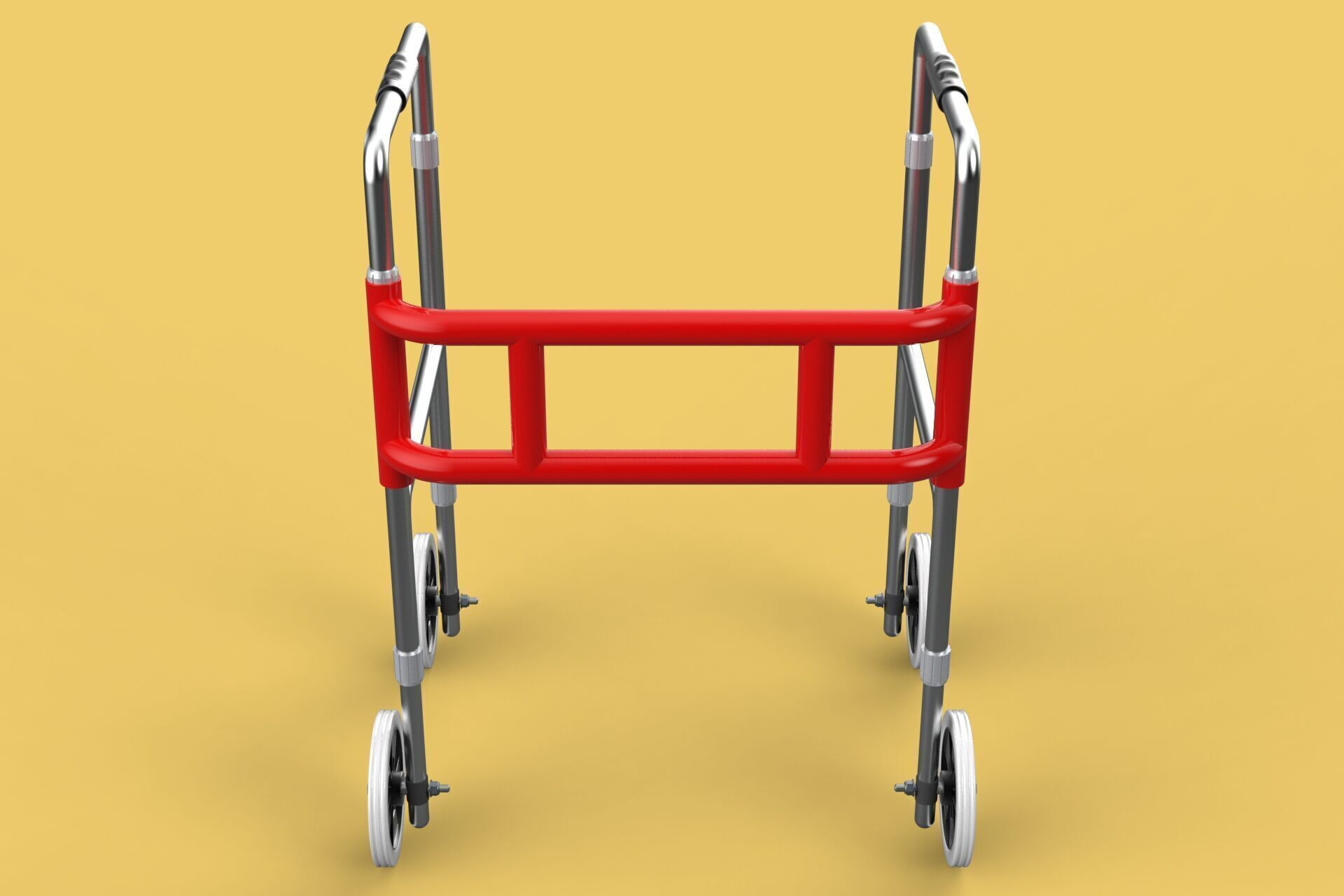 ROLLING WHEELED WALKER ZIMMER WALKING FRAME ROLLATOR FOLDABLE 3D model_24