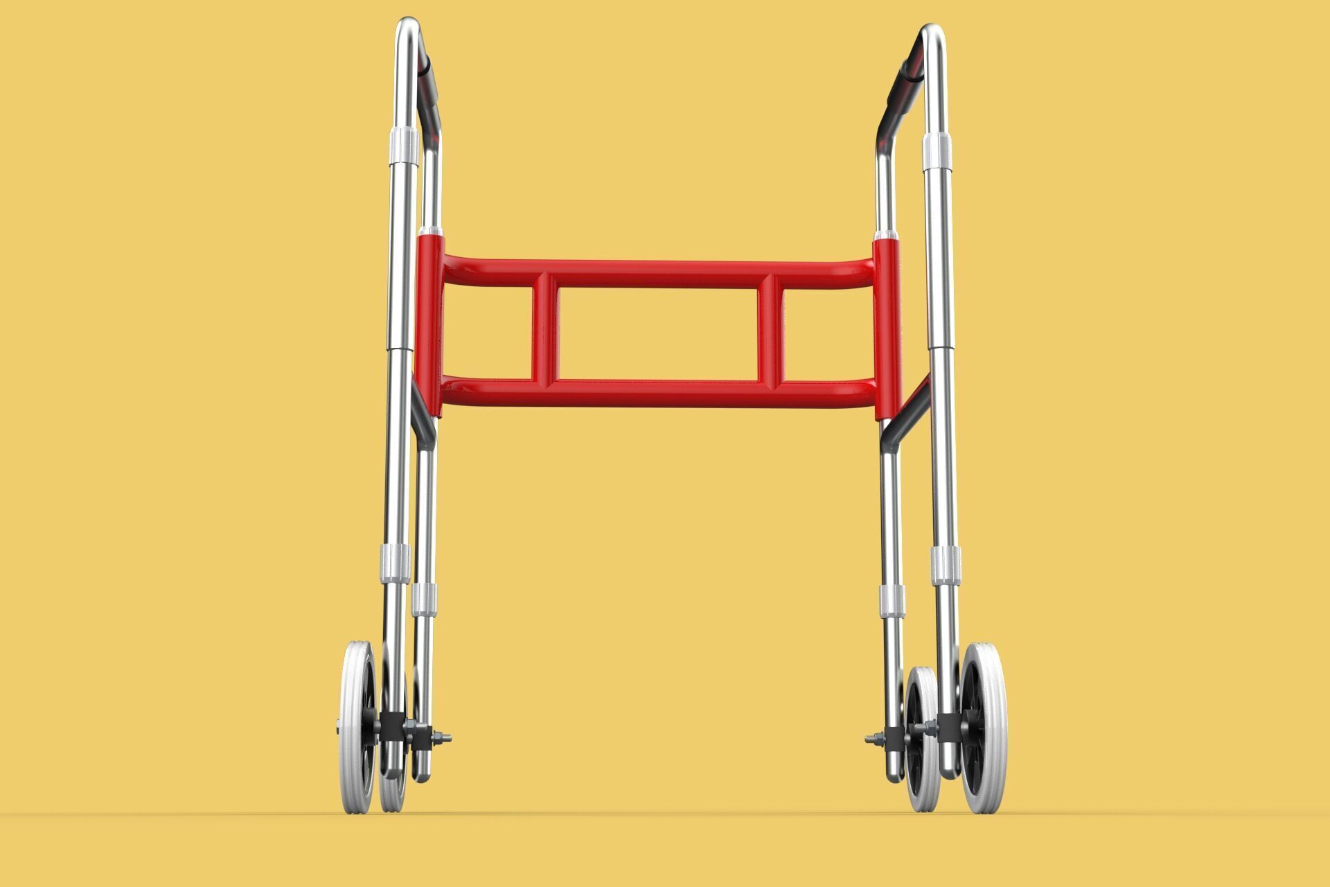ROLLING WHEELED WALKER ZIMMER WALKING FRAME ROLLATOR FOLDABLE 3D model_21
