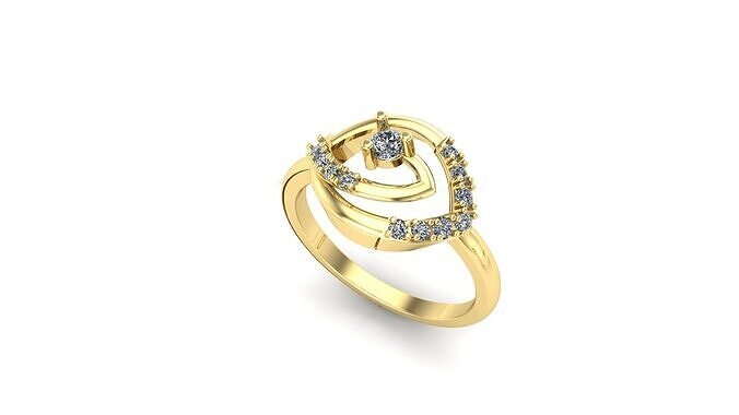 diamond ring  3D print model