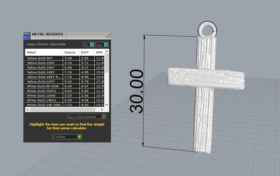 Wooden Cross Pendant 3D print model_7