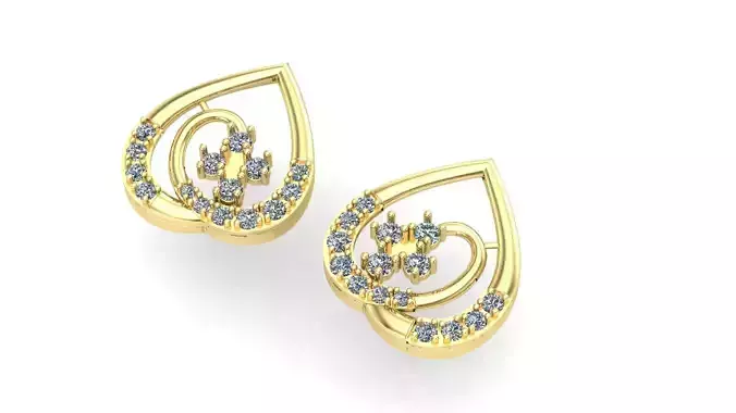 diamond stud earring