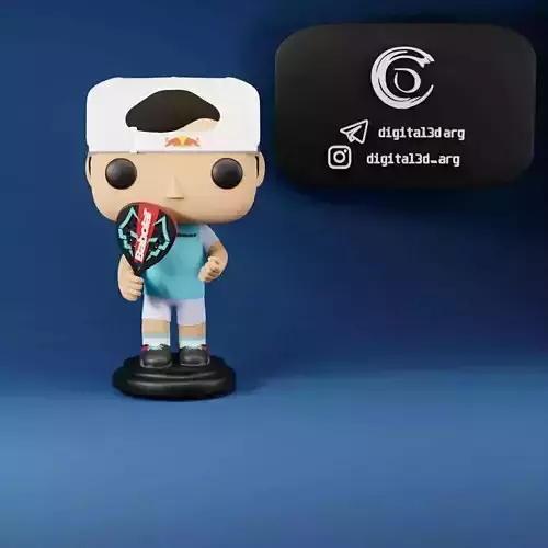 FUNKO JUAN EL LOBO LEBRON PADEL 3D print model
