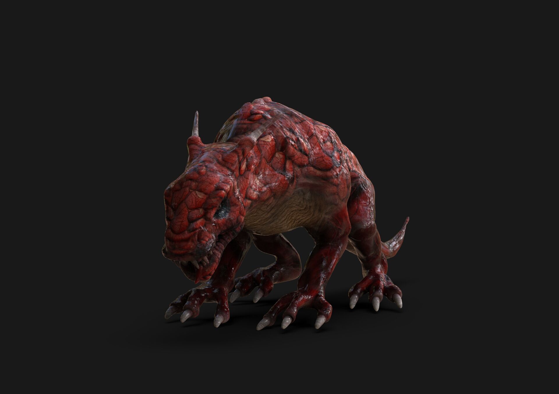 Beast Low-poly 3D model_1