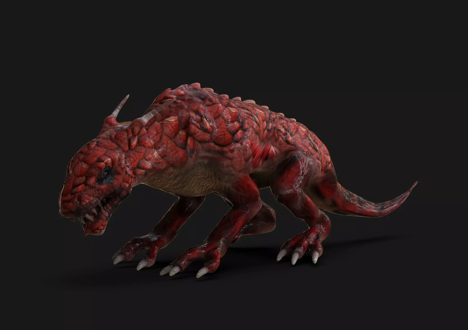 Beast Low-poly 3D model_0